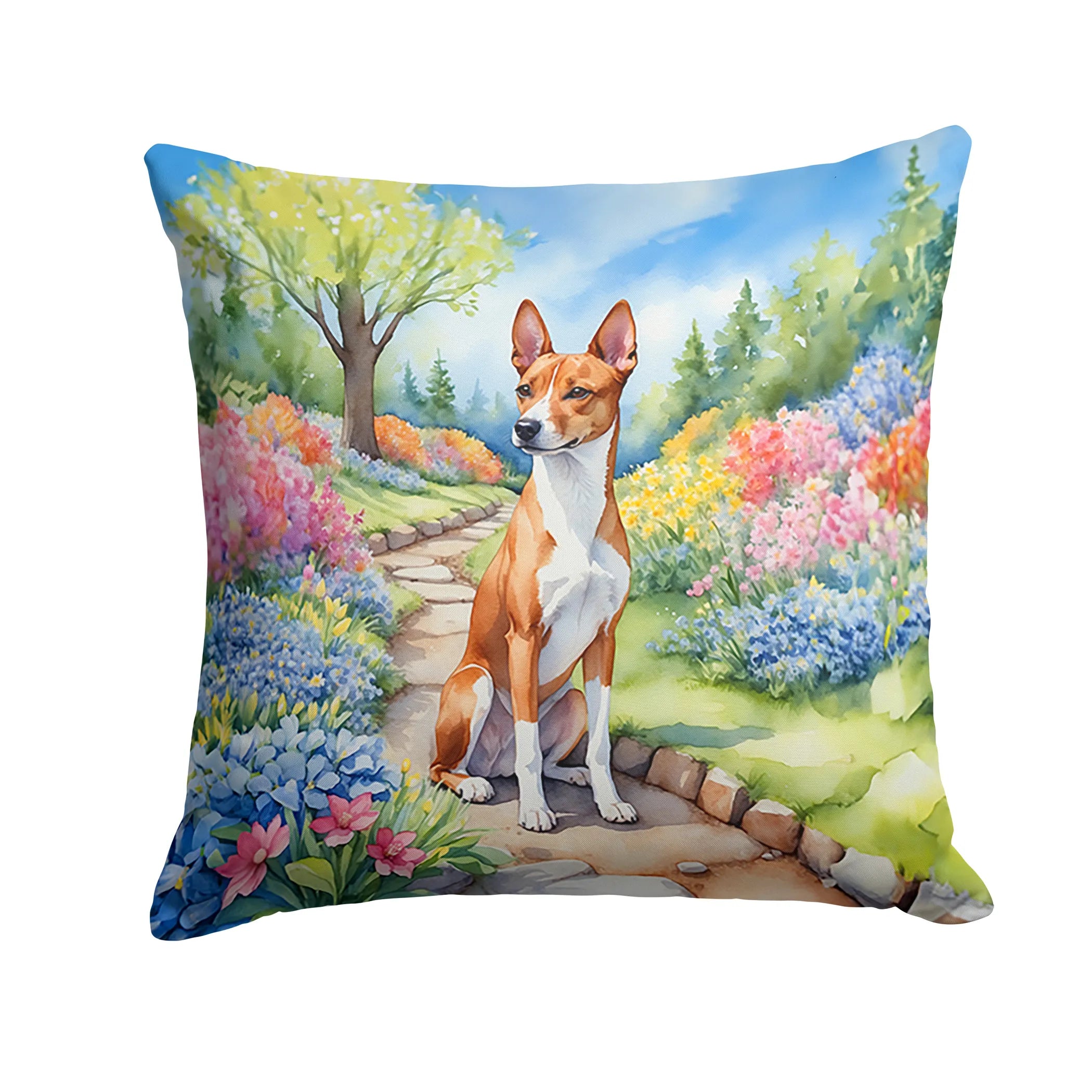 Spring Path Throw Pillow - Size: 14HX14W | Pack Of: 1 | Collection name: Spring path