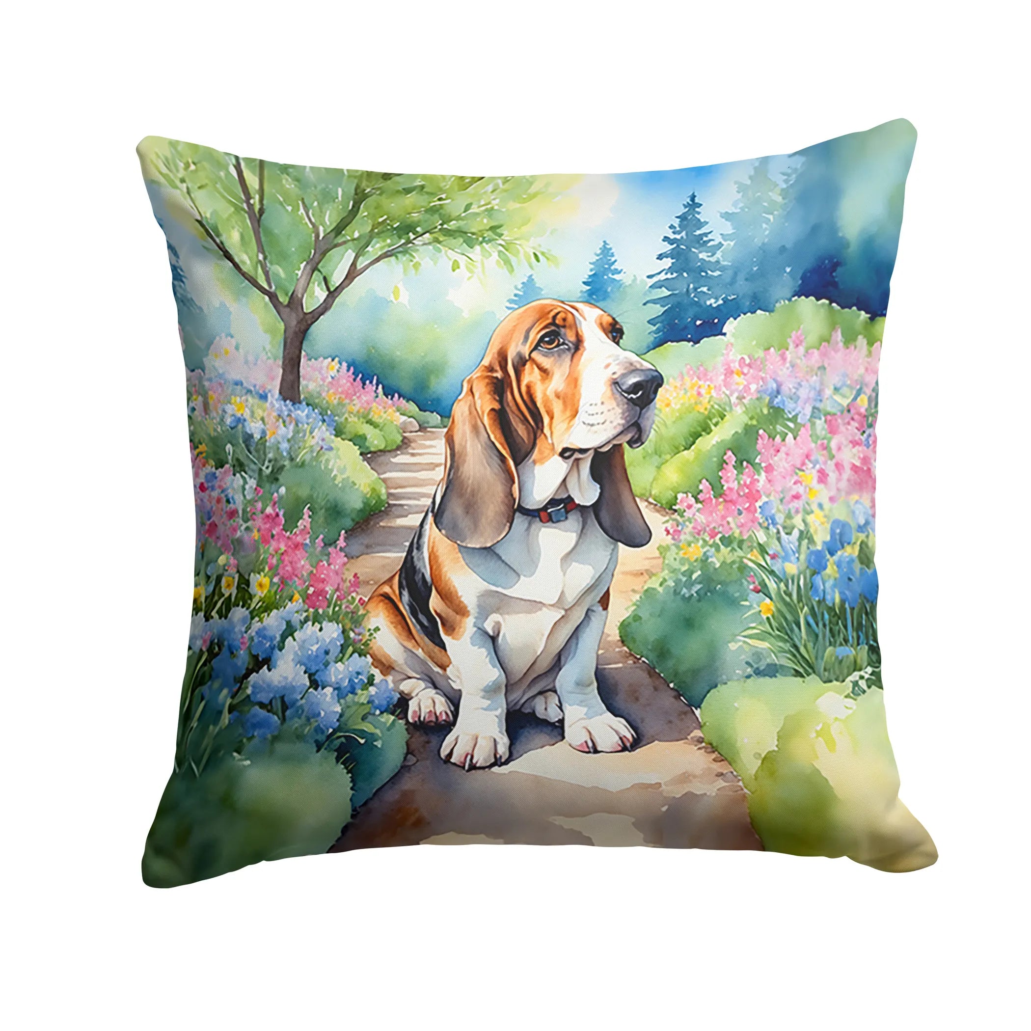 Spring Path Throw Pillow - Size: 14HX14W | Pack Of: 1 | Collection name: Spring path