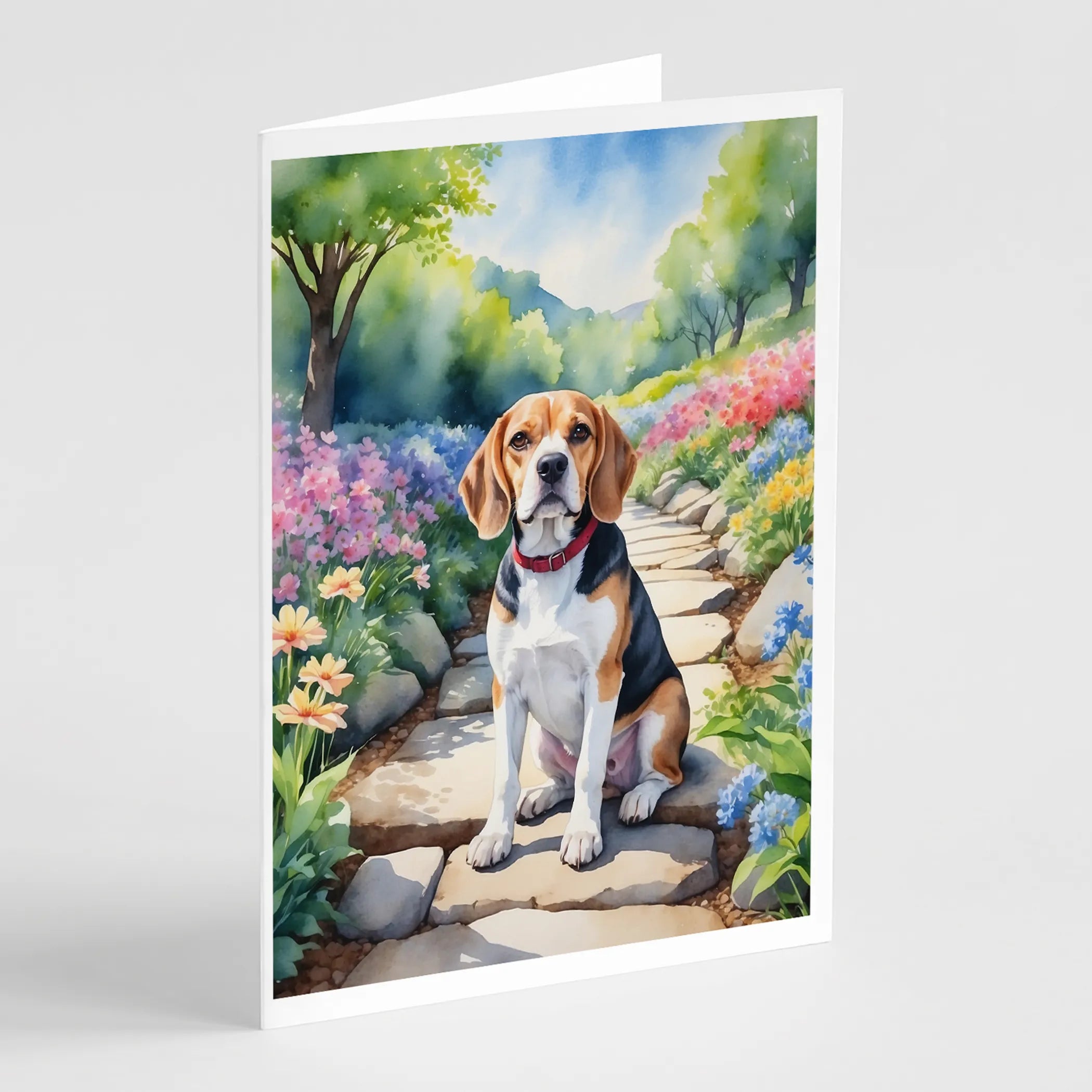 Spring Path Greeting Cards  - Size: 5X7 | Pack Of: 8 | Collection name: Spring path
