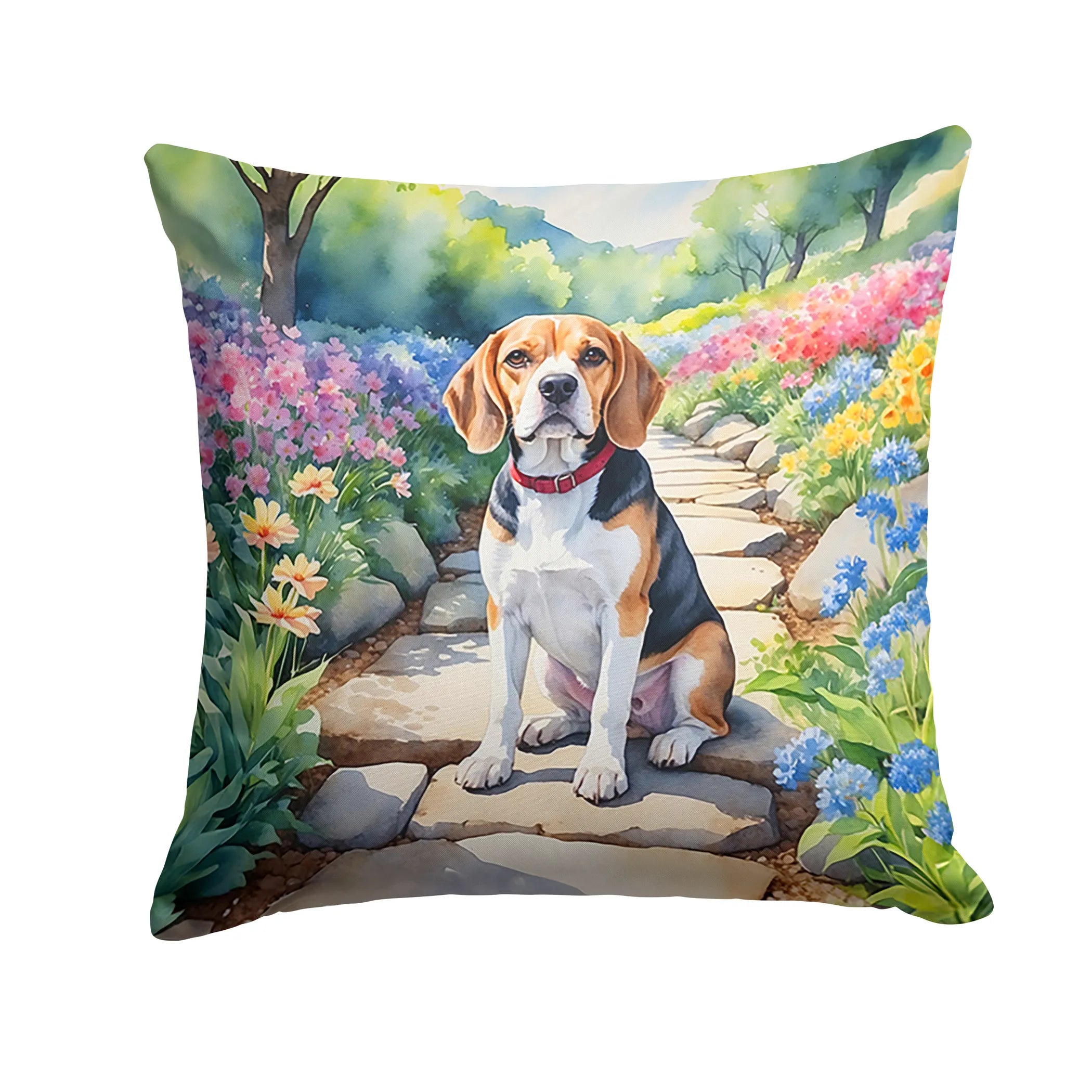Spring Path Throw Pillow - Size: 14HX14W | Pack Of: 1 | Collection name: Spring path