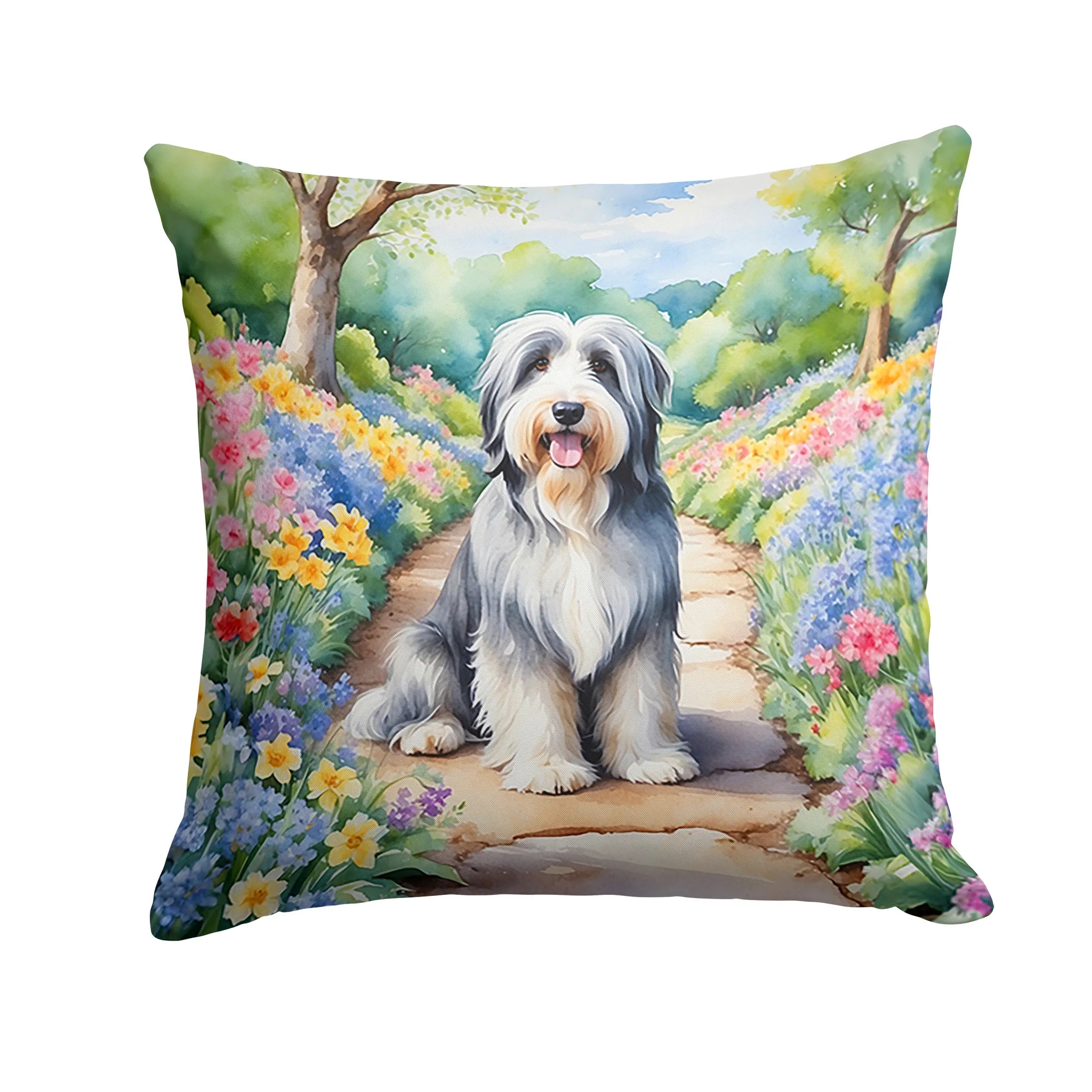 Spring Path Throw Pillow - Size: 14HX14W | Pack Of: 1 | Collection name: Spring path