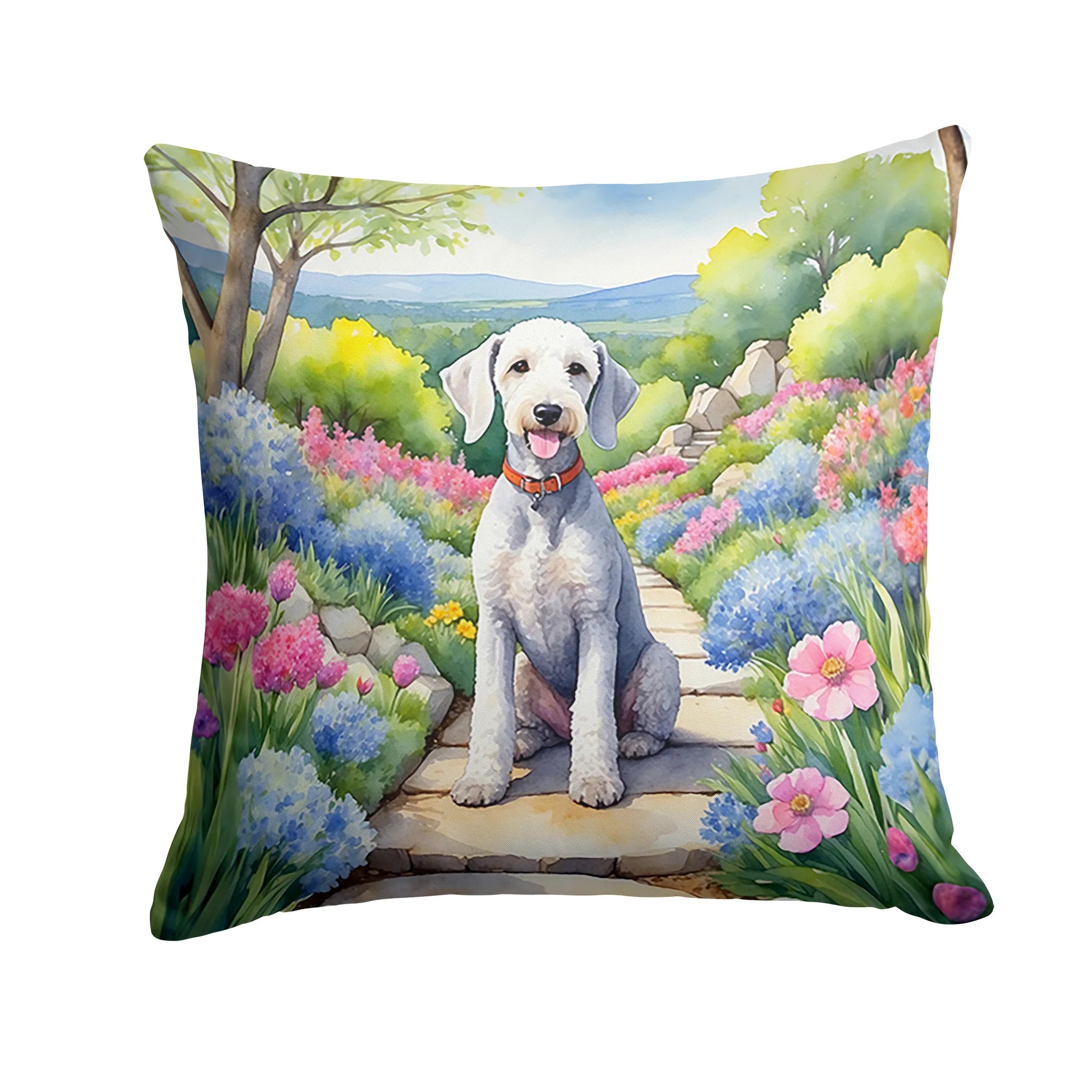 Spring Path Throw Pillow - Size: 14HX14W | Pack Of: 1 | Collection name: Spring path