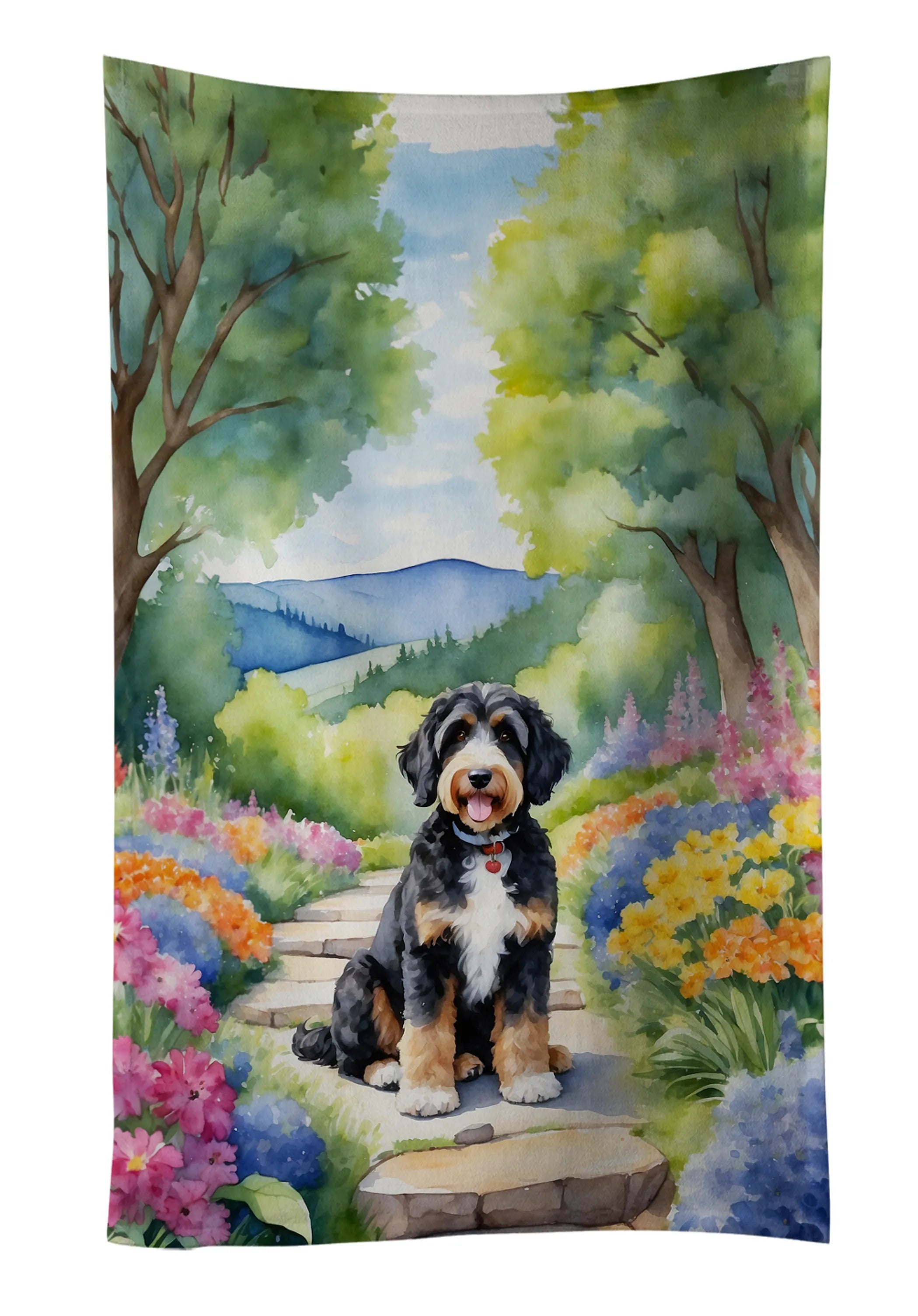 Spring Path Kitchen Towel - Size: 25HX15W | Pack Of: 1 | Collection name: Spring path