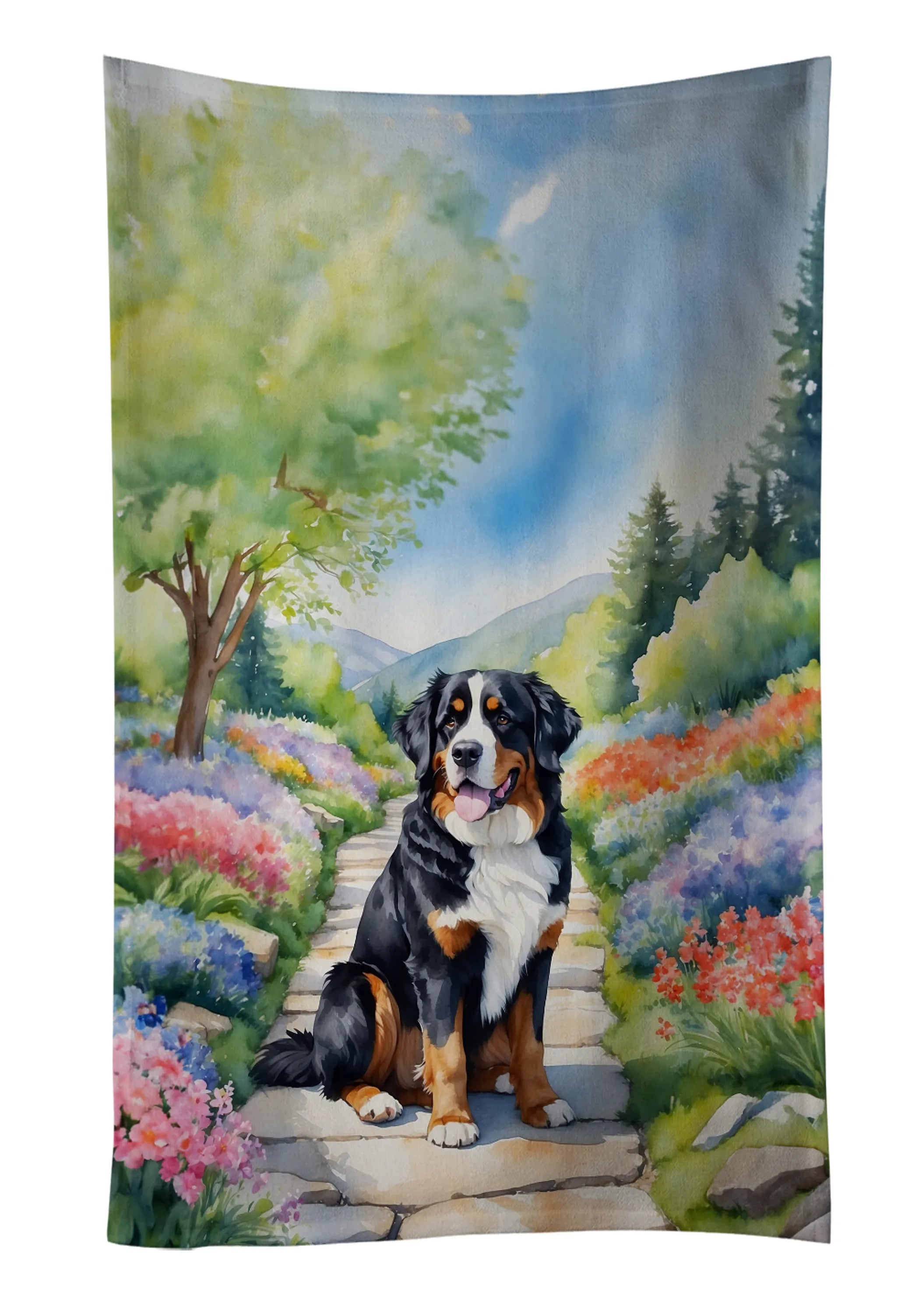 Spring Path Kitchen Towel - Size: 25HX15W | Pack Of: 1 | Collection name: Spring path