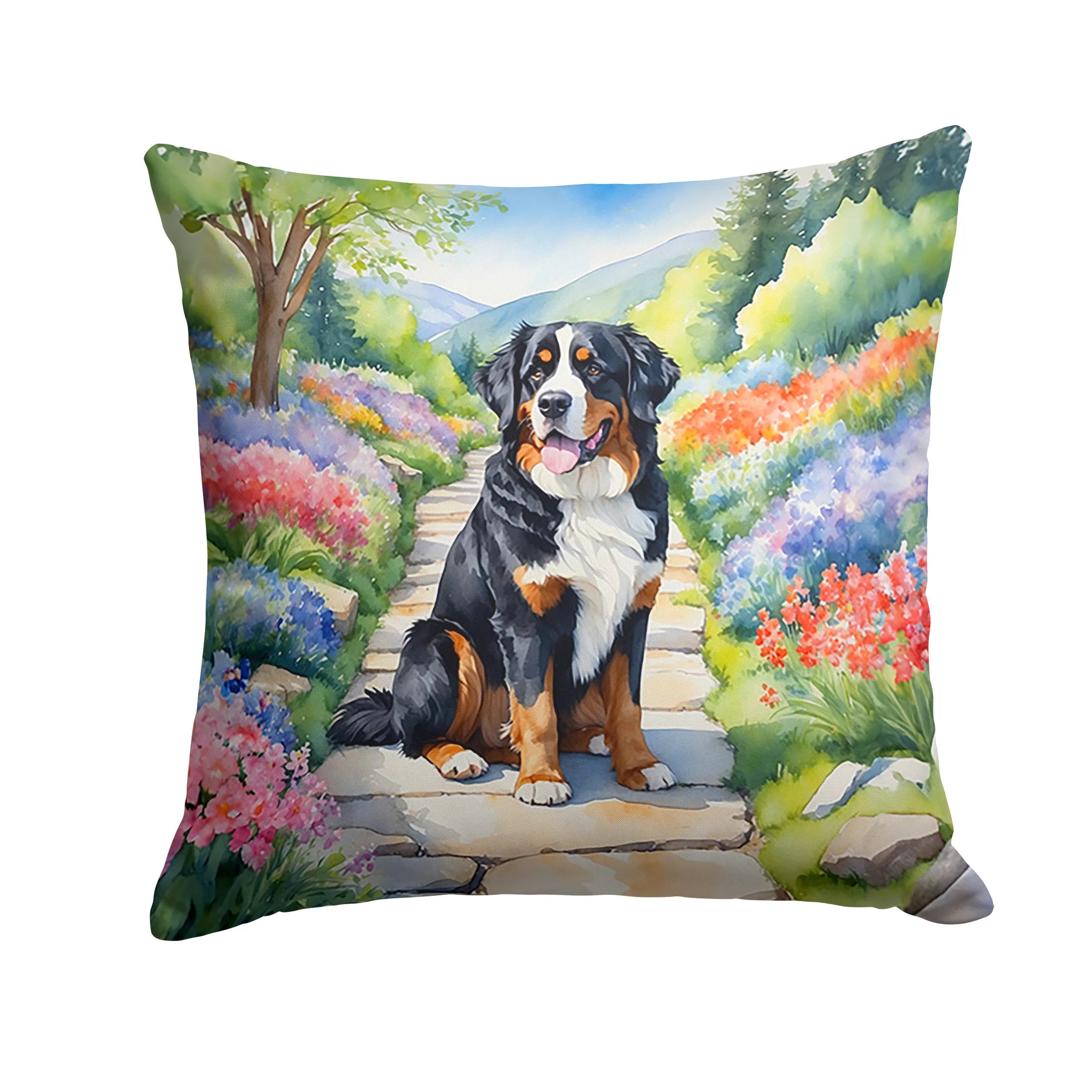 Spring Path Throw Pillow - Size: 14HX14W | Pack Of: 1 | Collection name: Spring path