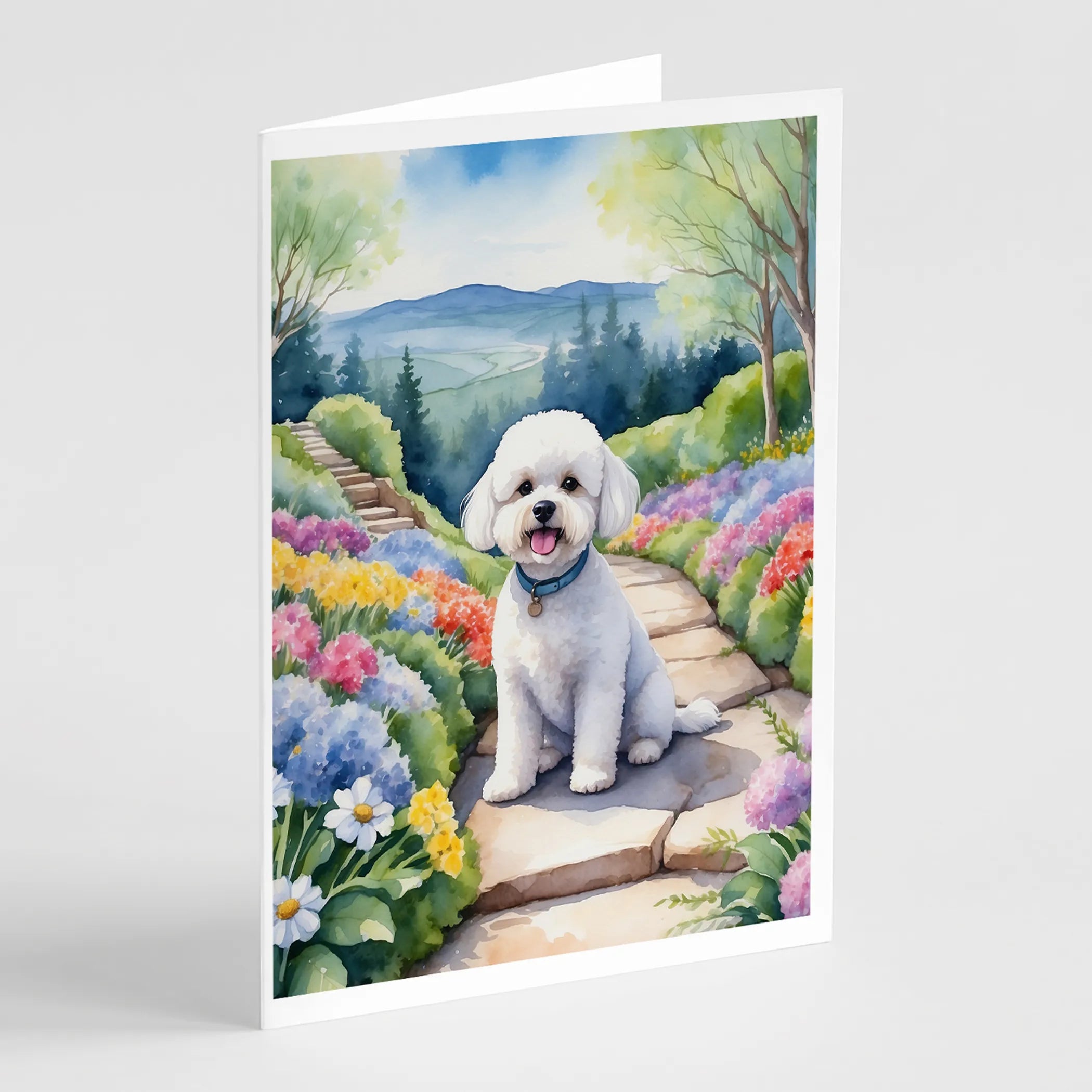 Spring Path Greeting Cards  - Size: 5X7 | Pack Of: 8 | Collection name: Spring path
