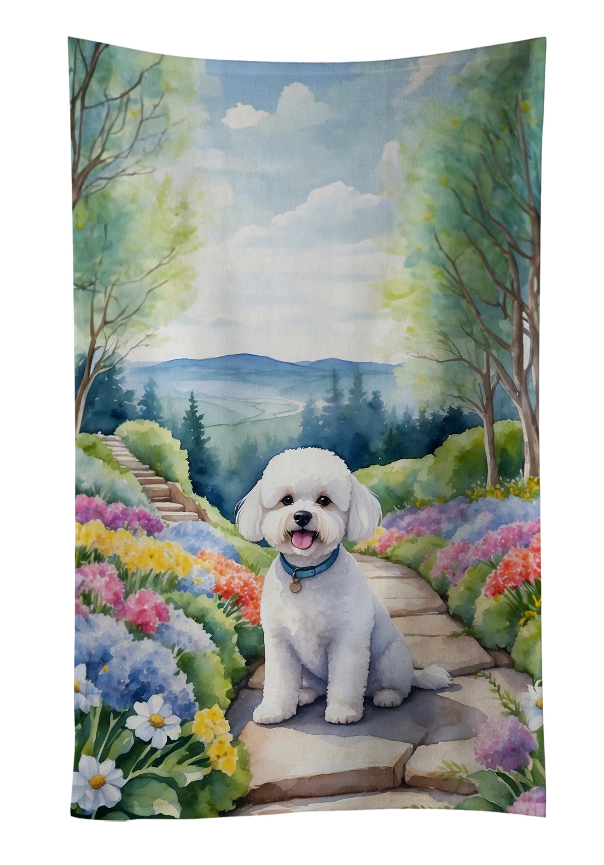 Spring Path Kitchen Towel - Size: 25HX15W | Pack Of: 1 | Collection name: Spring path