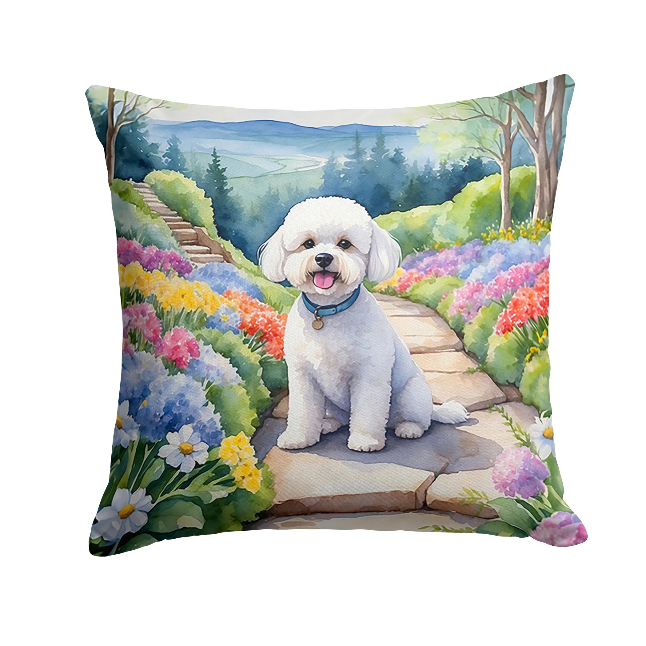 Spring Path Throw Pillow - Size: 14HX14W | Pack Of: 1 | Collection name: Spring path