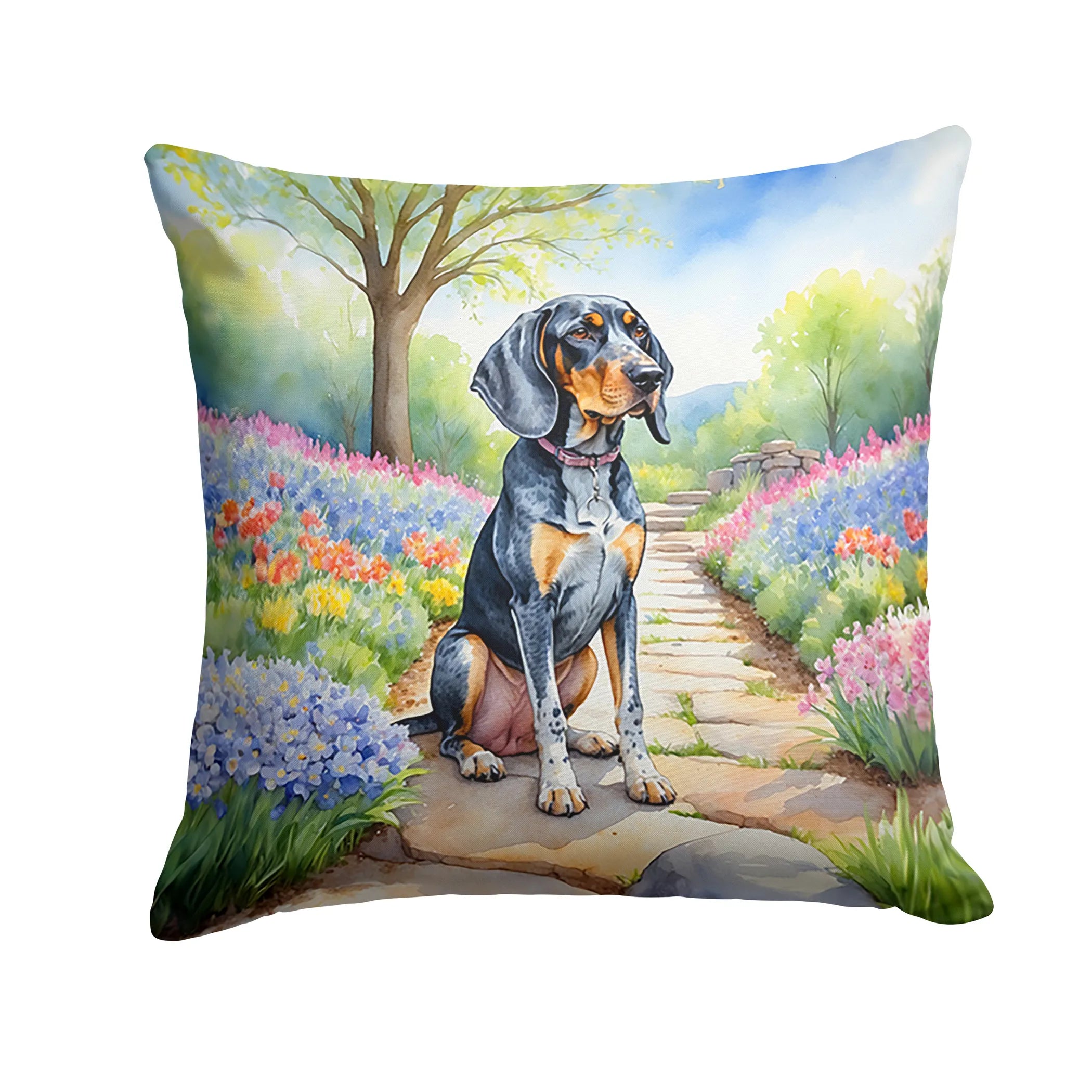 Spring Path Throw Pillow - Size: 14HX14W | Pack Of: 1 | Collection name: Spring path