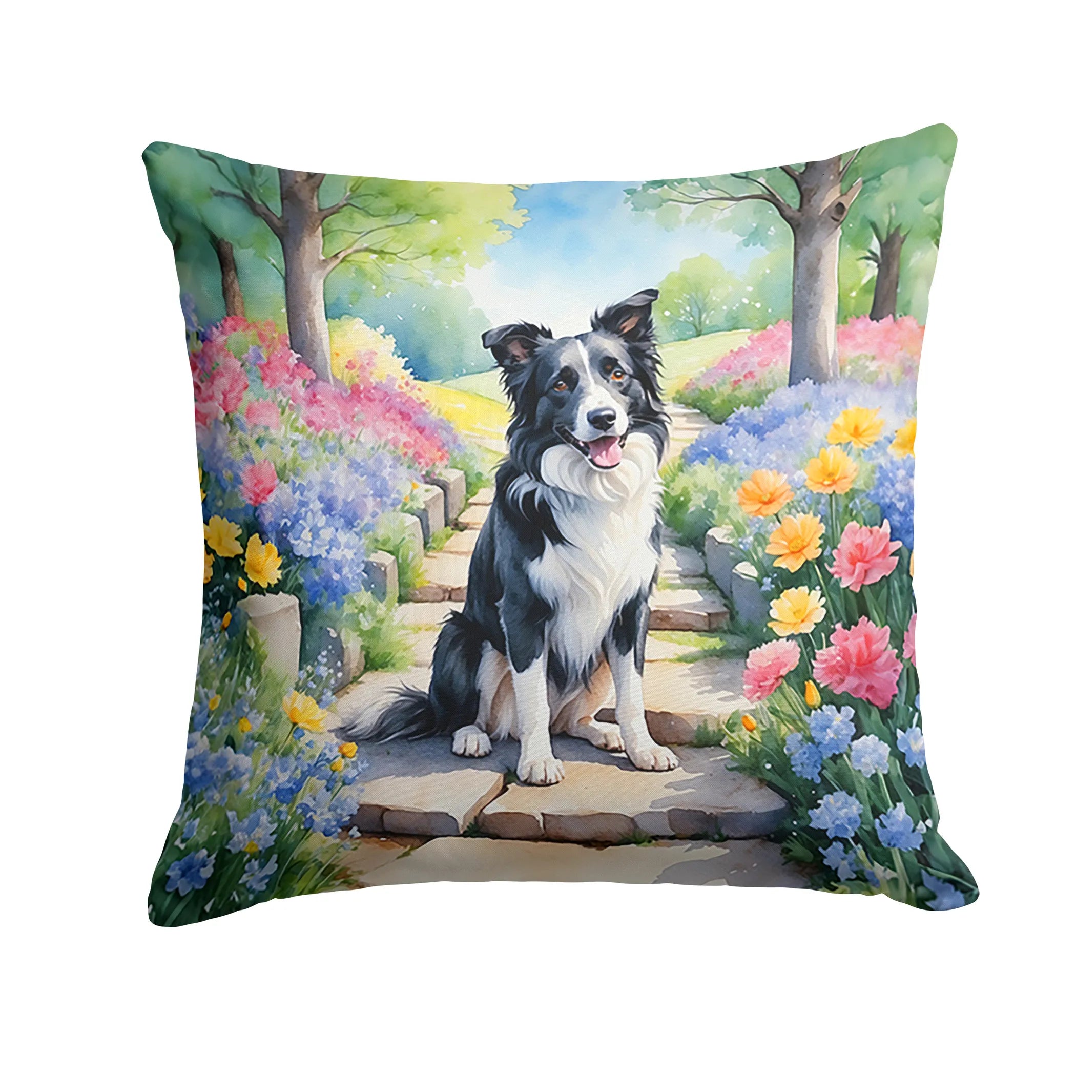 Spring Path Throw Pillow - Size: 14HX14W | Pack Of: 1 | Collection name: Spring path