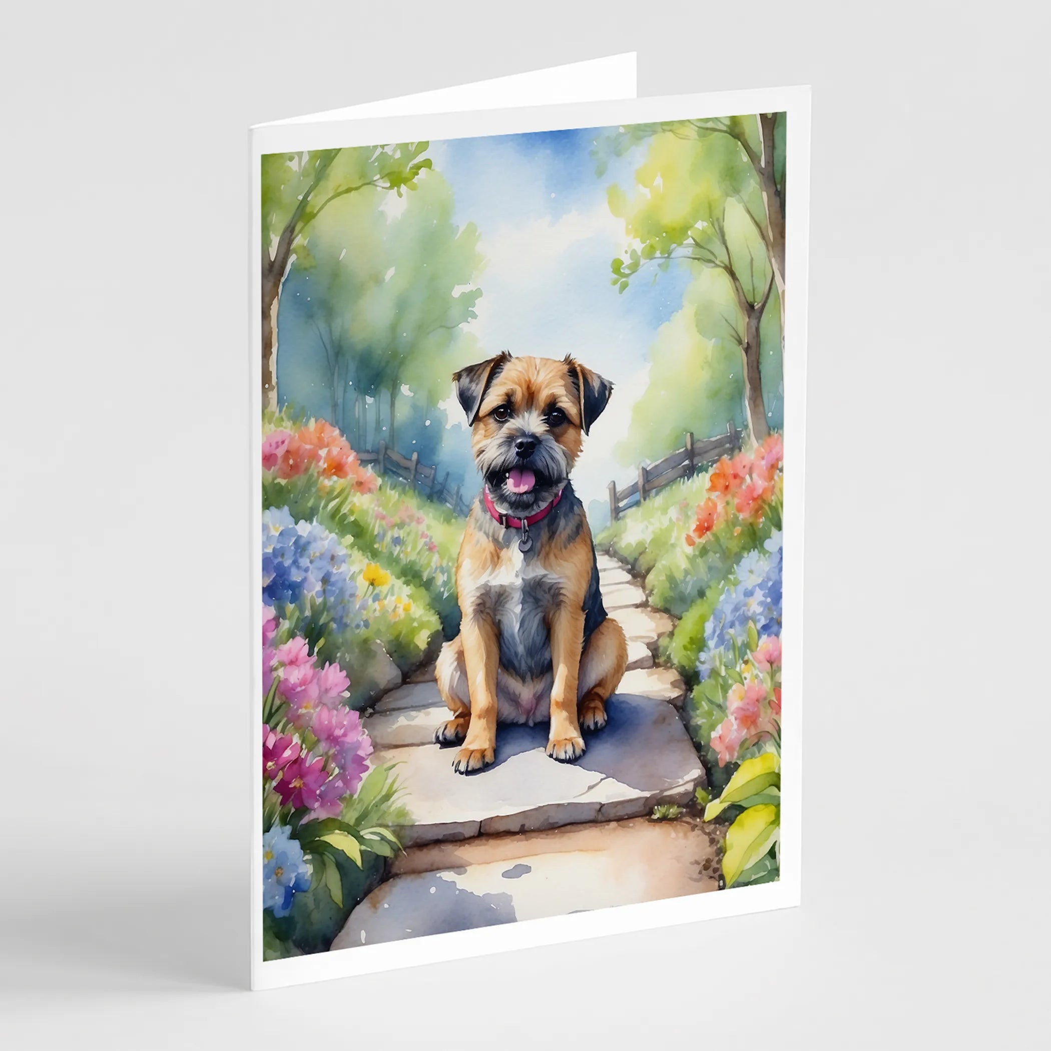 Spring Path Greeting Cards  - Size: 5X7 | Pack Of: 8 | Collection name: Spring path