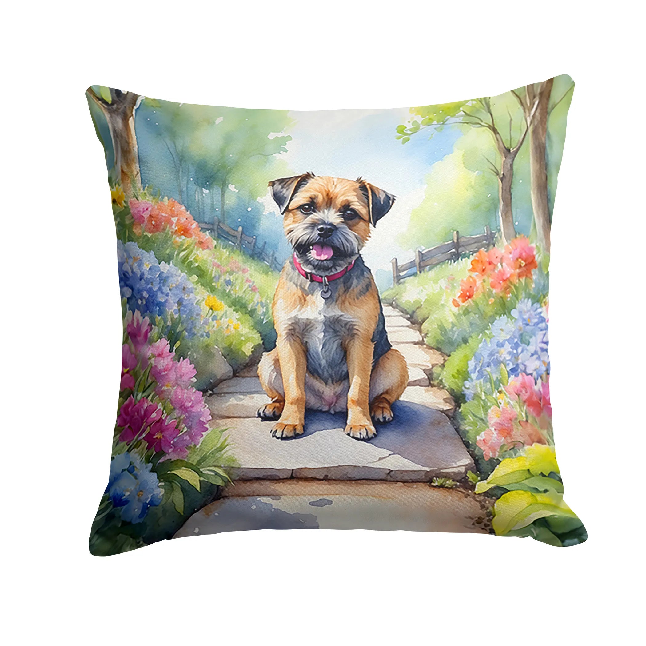 Spring Path Throw Pillow - Size: 14HX14W | Pack Of: 1 | Collection name: Spring path