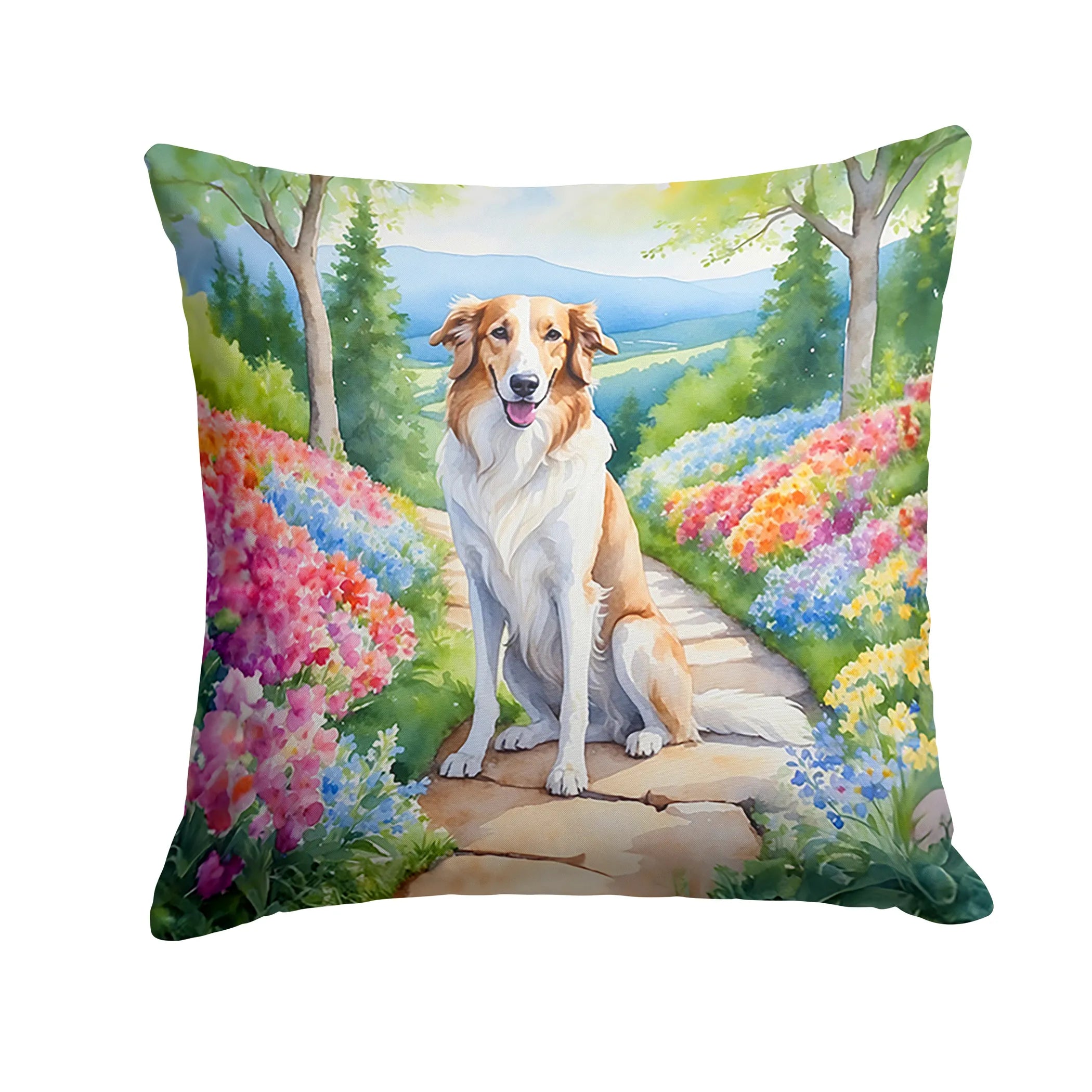 Spring Path Throw Pillow - Size: 14HX14W | Pack Of: 1 | Collection name: Spring path