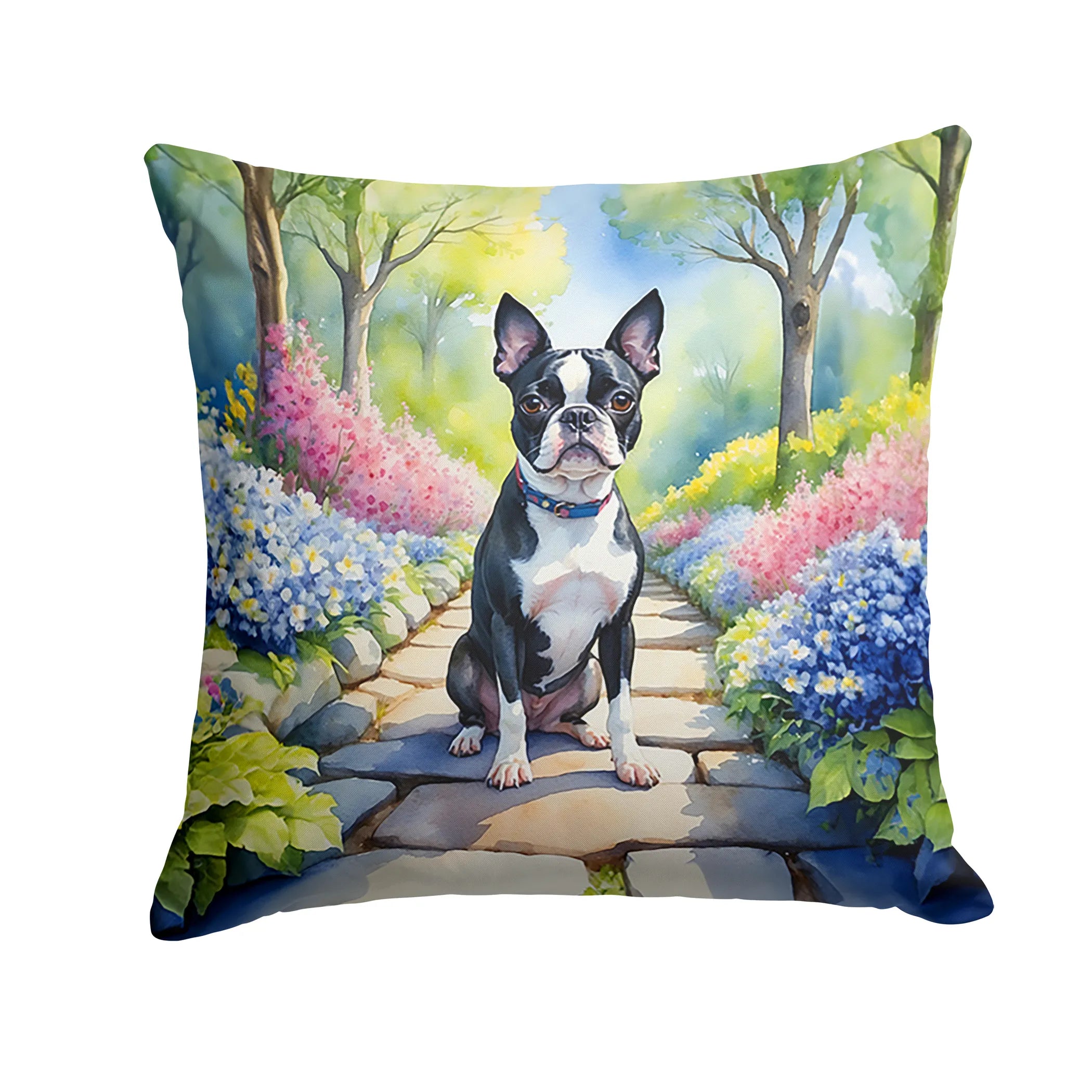Spring Path Throw Pillow - Size: 14HX14W | Pack Of: 1 | Collection name: Spring path