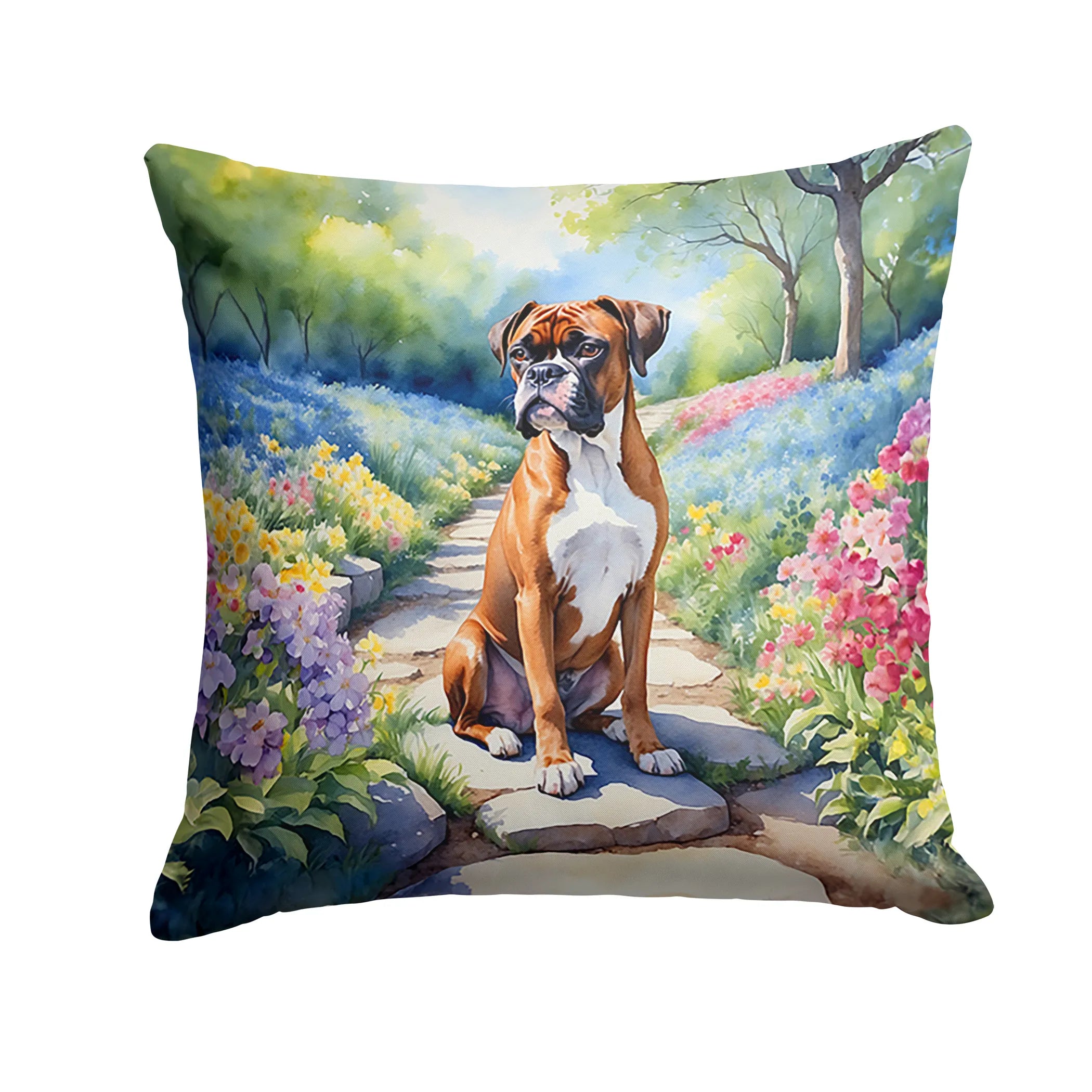 Spring Path Throw Pillow - Size: 14HX14W | Pack Of: 1 | Collection name: Spring path