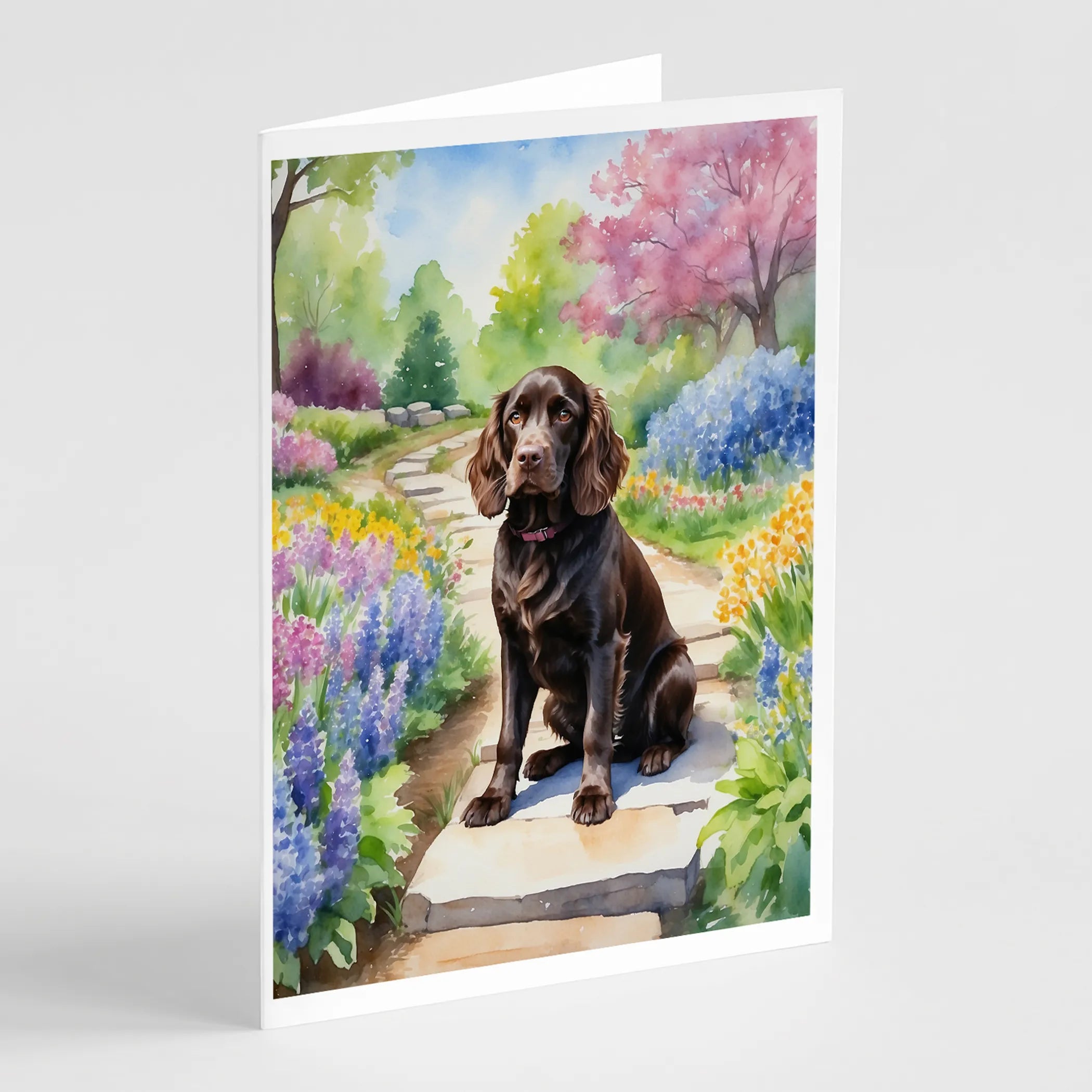 Spring Path Greeting Cards  - Size: 5X7 | Pack Of: 8 | Collection name: Spring path