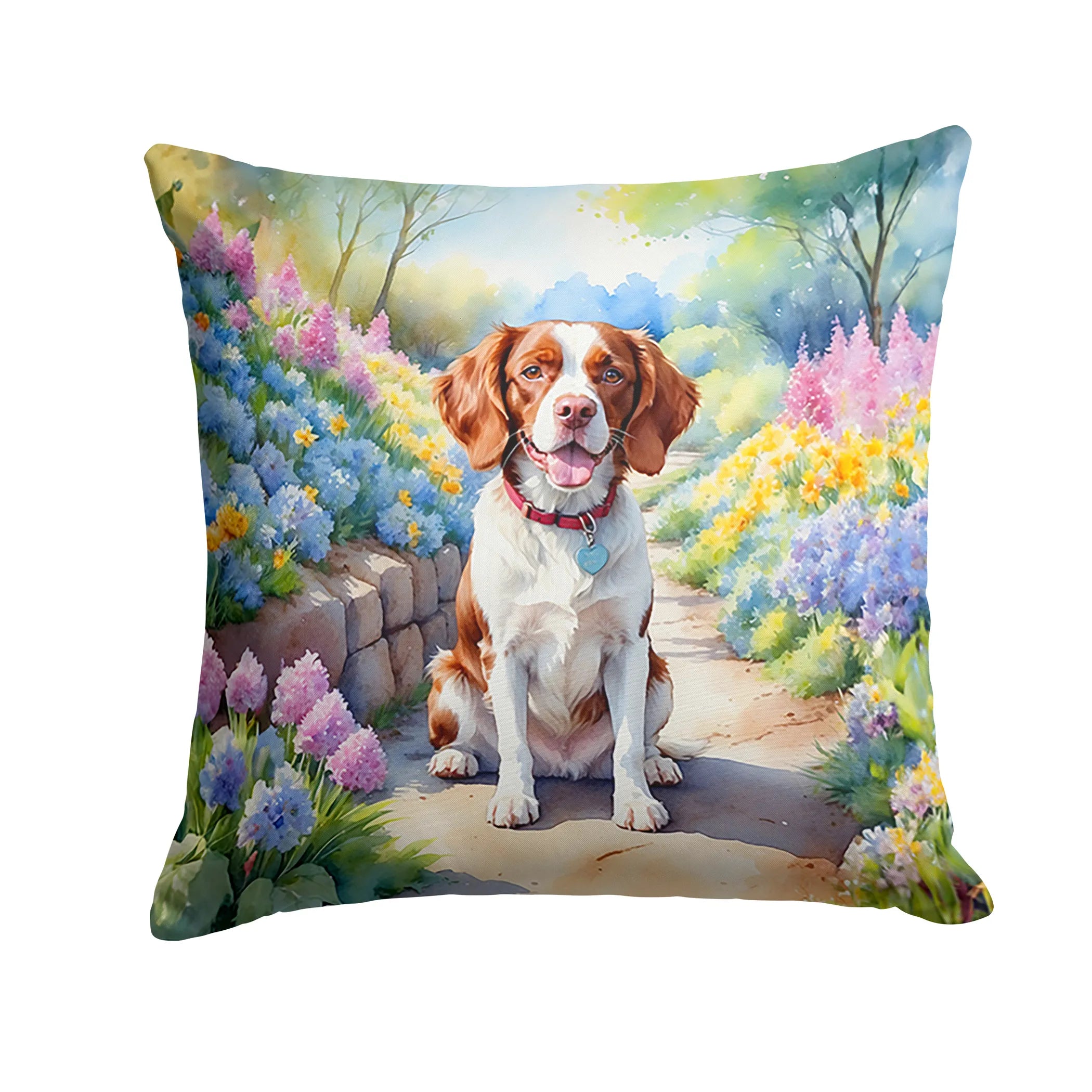 Spring Path Throw Pillow - Size: 14HX14W | Pack Of: 1 | Collection name: Spring path