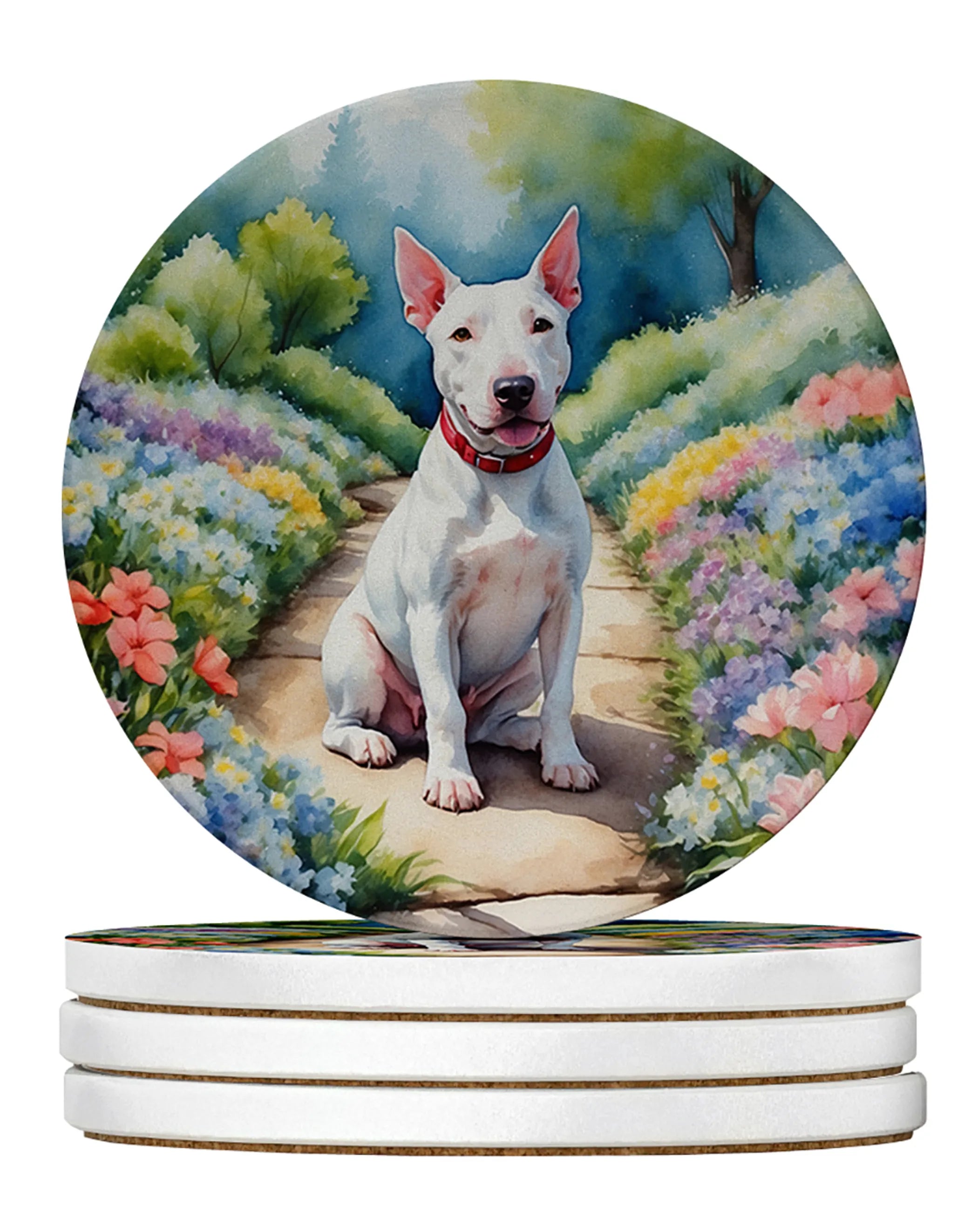 Spring Path Large Sandstone Coasters (Pack of 4)