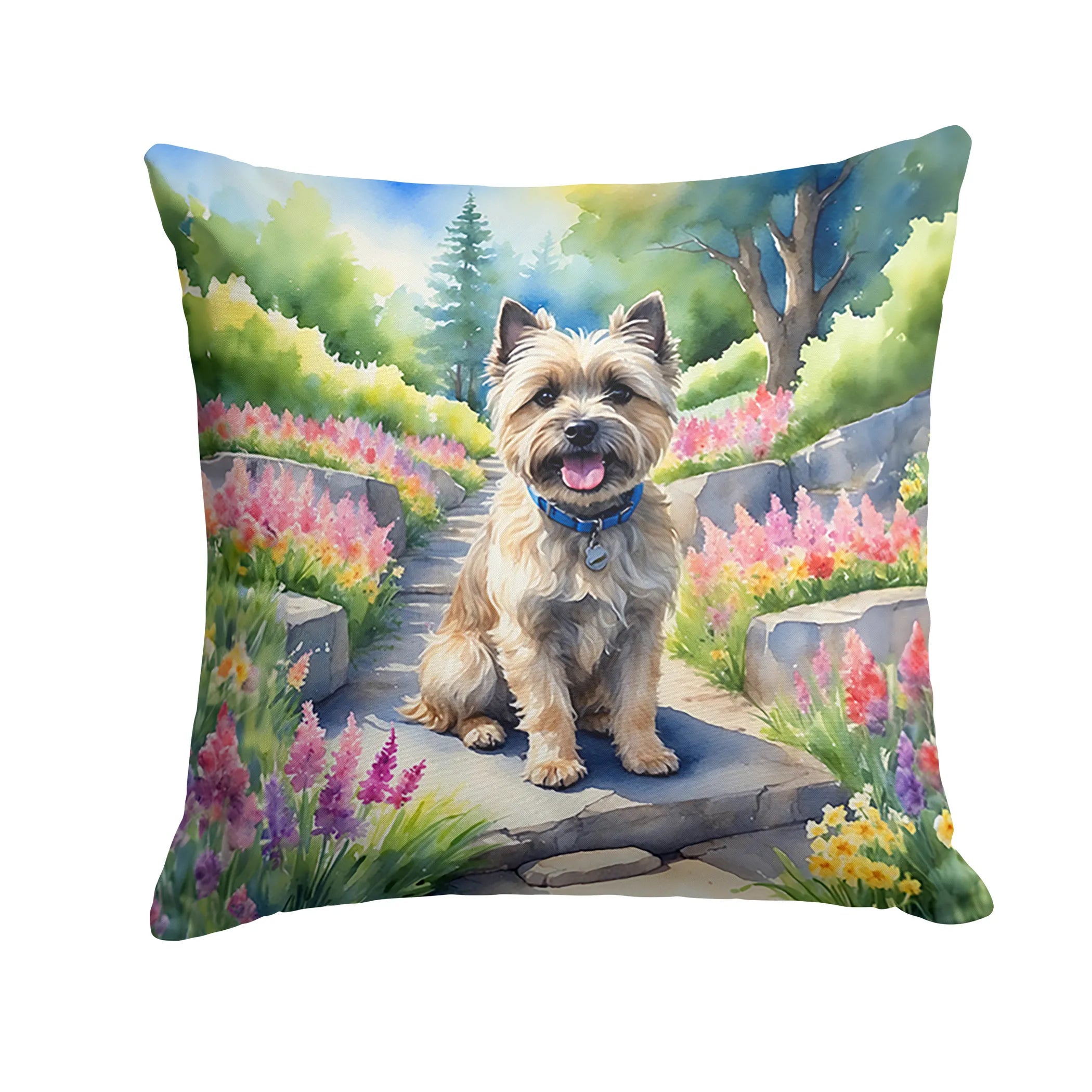 Spring Path Throw Pillow - Size: 14HX14W | Pack Of: 1 | Collection name: Spring path