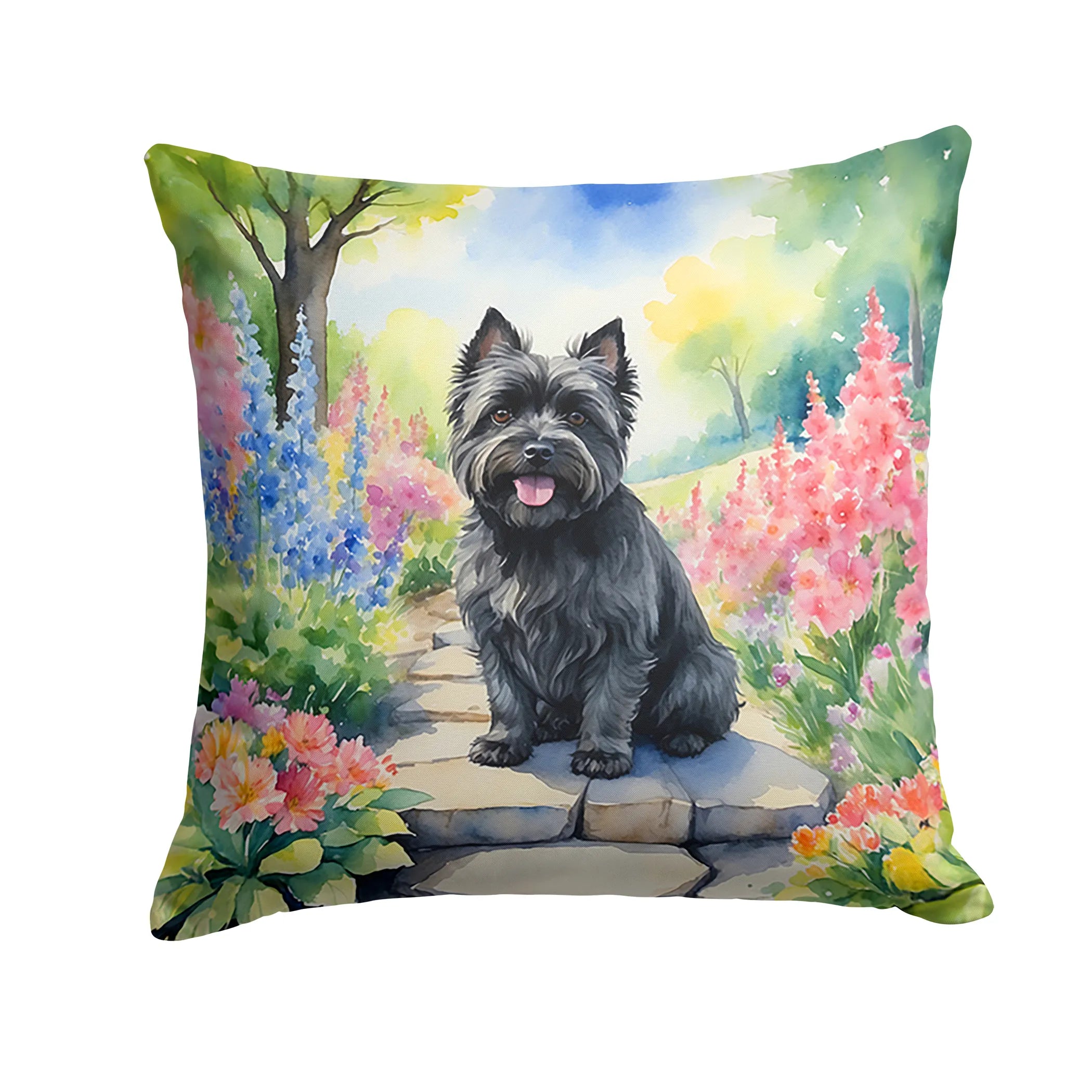 Spring Path Throw Pillow - Size: 14HX14W | Pack Of: 1 | Collection name: Spring path