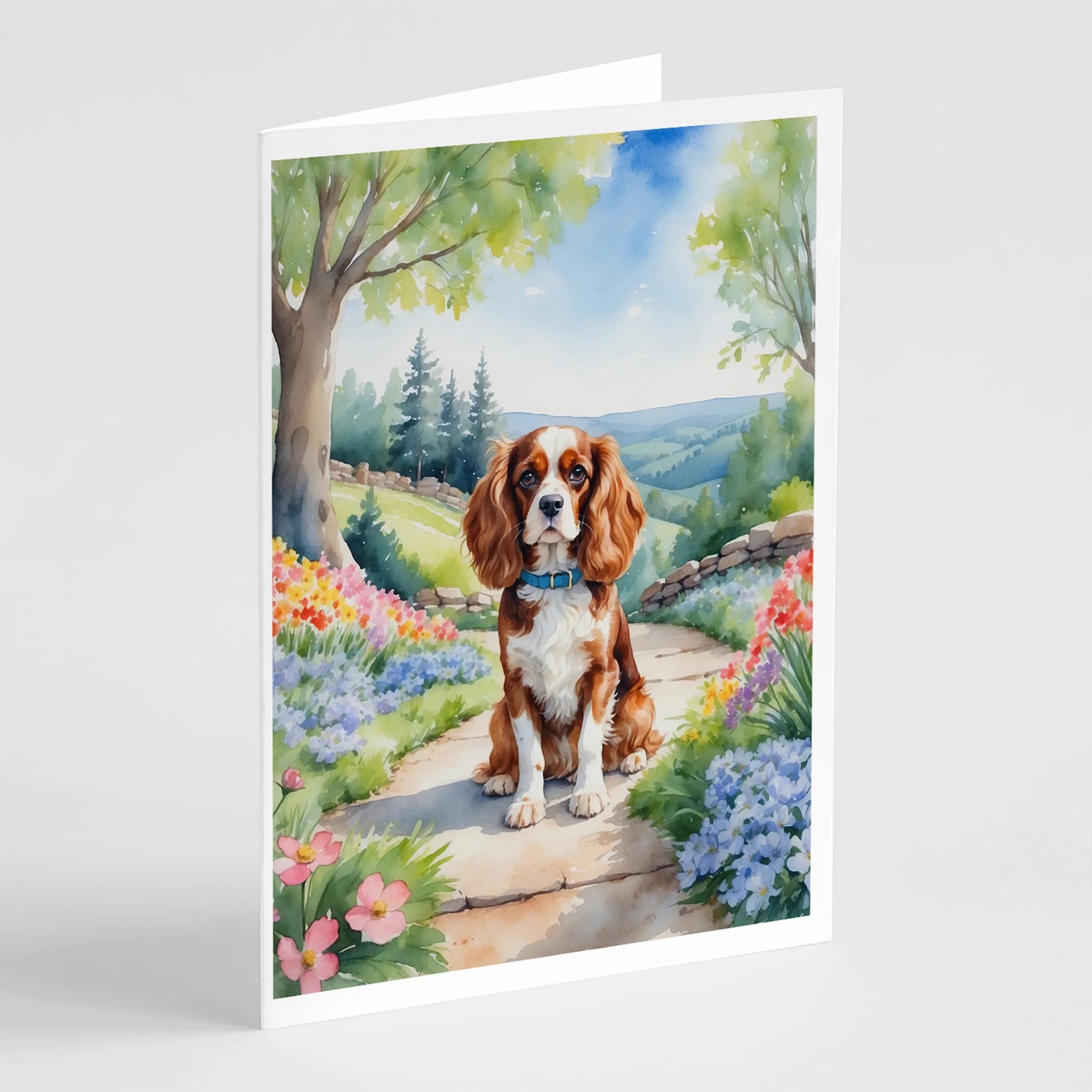 Spring Path Greeting Cards  - Size: 5X7 | Pack Of: 8 | Collection name: Spring path