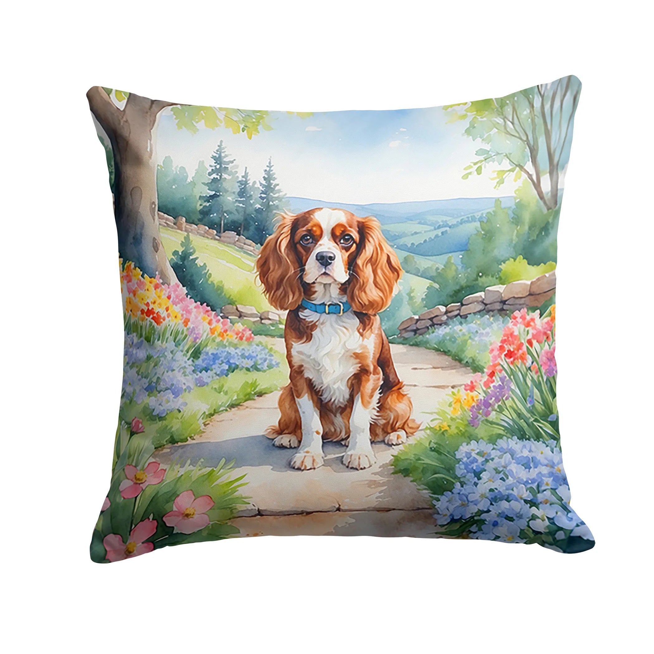 Spring Path Throw Pillow - Size: 14HX14W | Pack Of: 1 | Collection name: Spring path