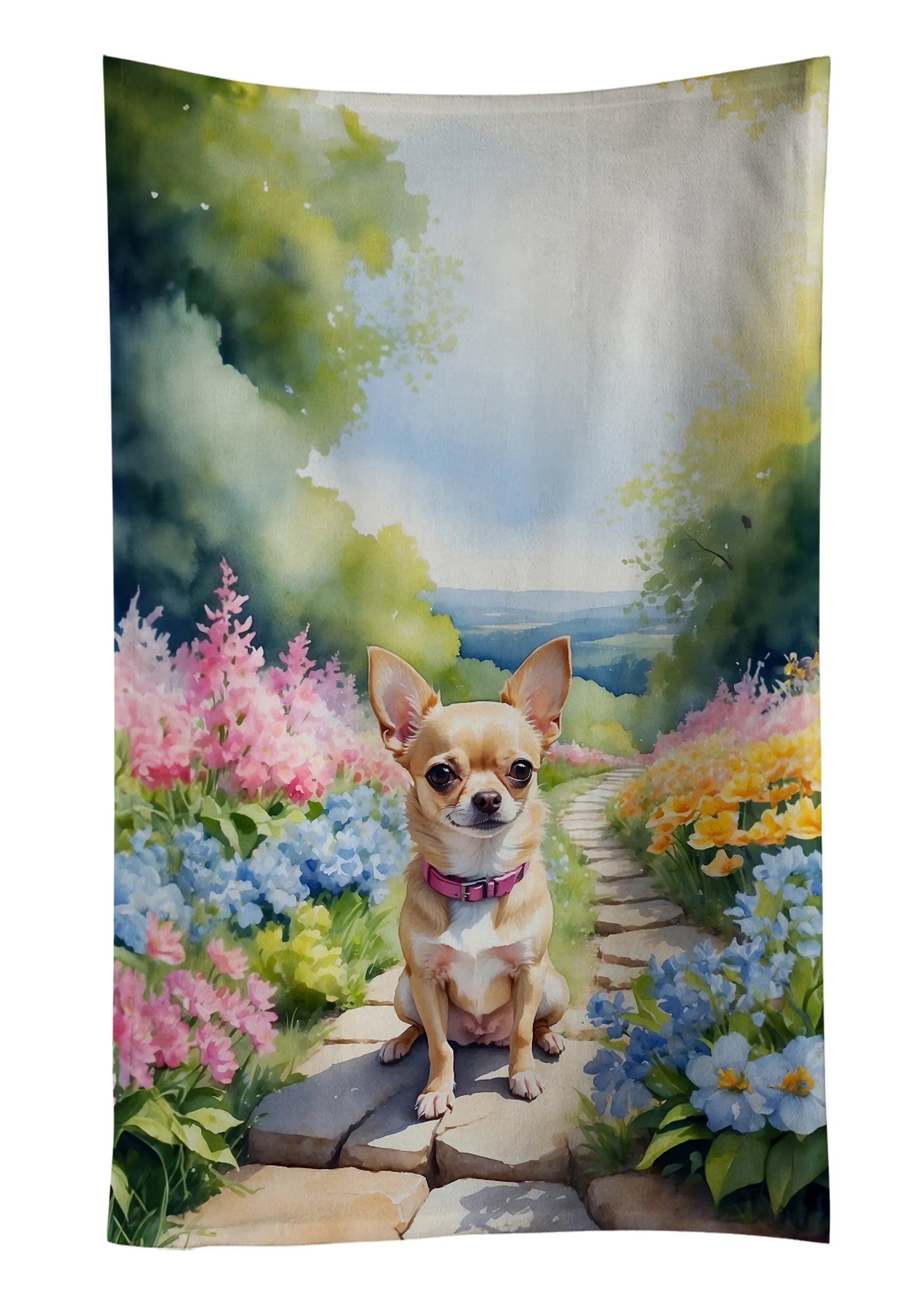 Spring Path Kitchen Towel - Size: 25HX15W | Pack Of: 1 | Collection name: Spring path