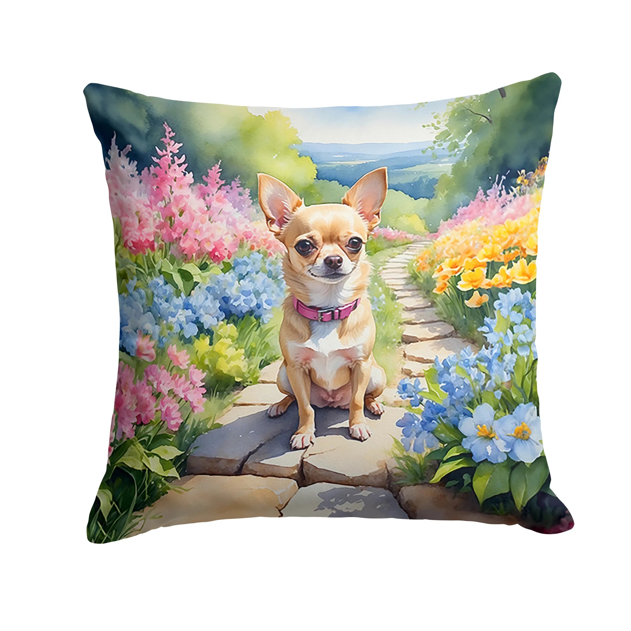 Spring Path Throw Pillow - Size: 14HX14W | Pack Of: 1 | Collection name: Spring path