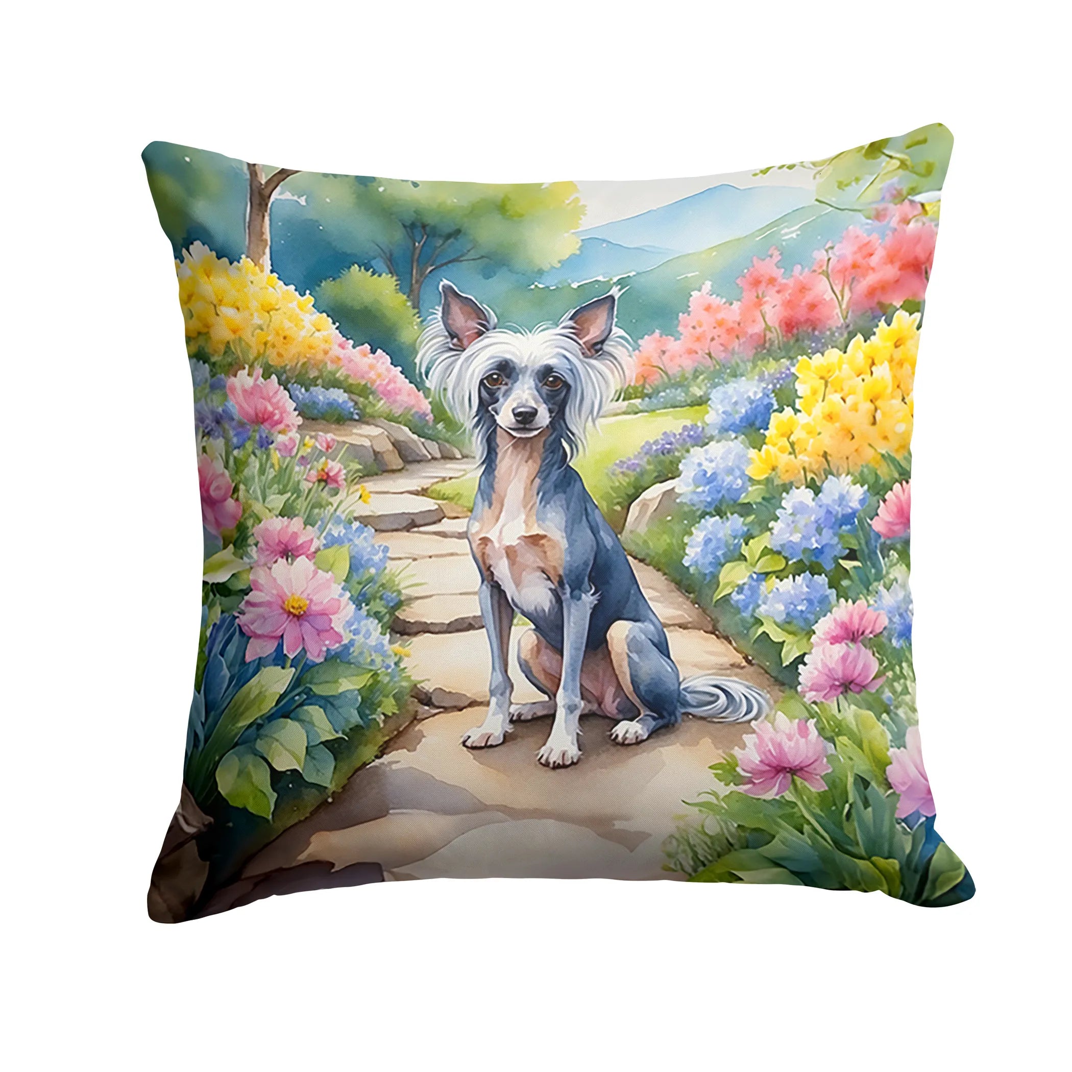Spring Path Throw Pillow - Size: 14HX14W | Pack Of: 1 | Collection name: Spring path