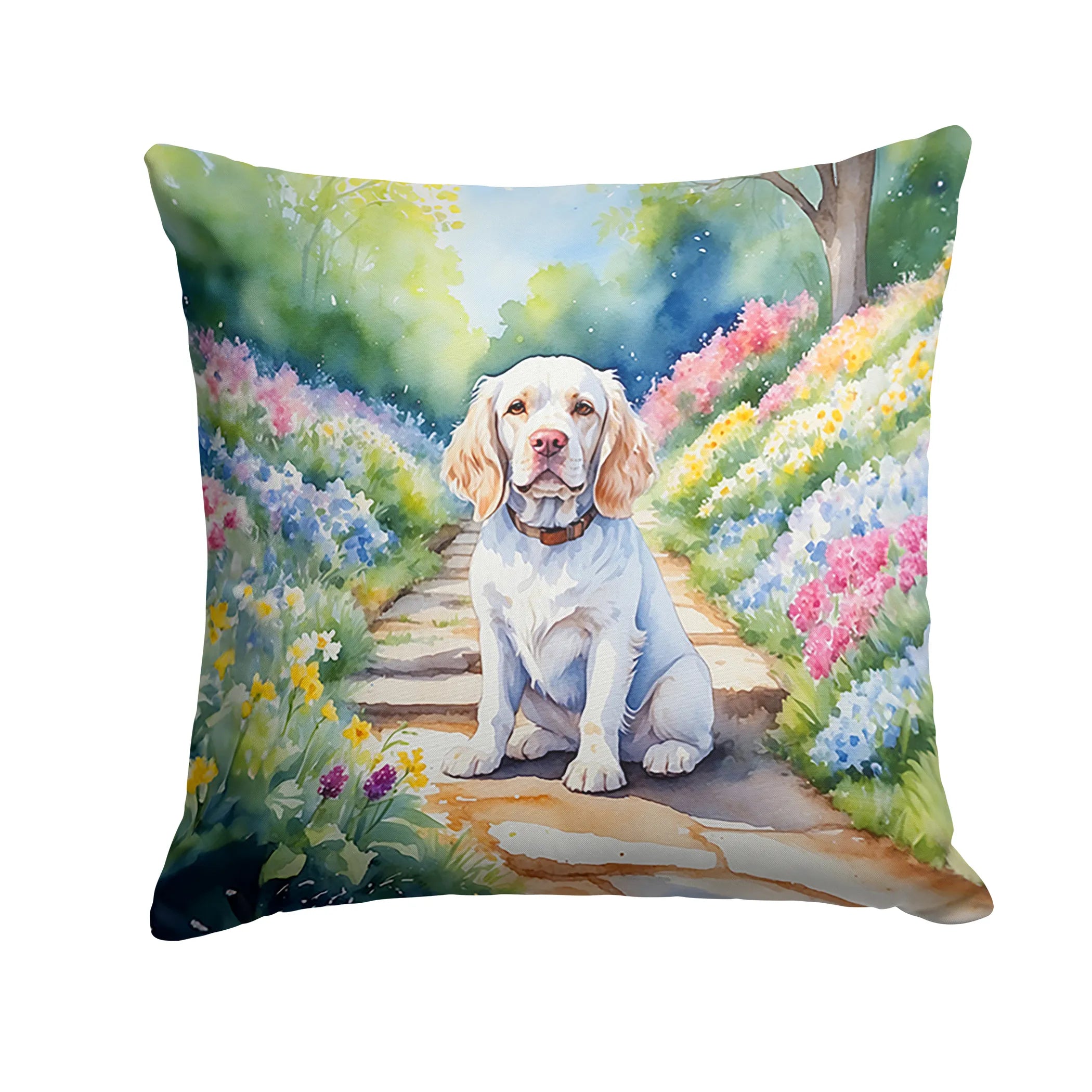 Spring Path Throw Pillow - Size: 14HX14W | Pack Of: 1 | Collection name: Spring path
