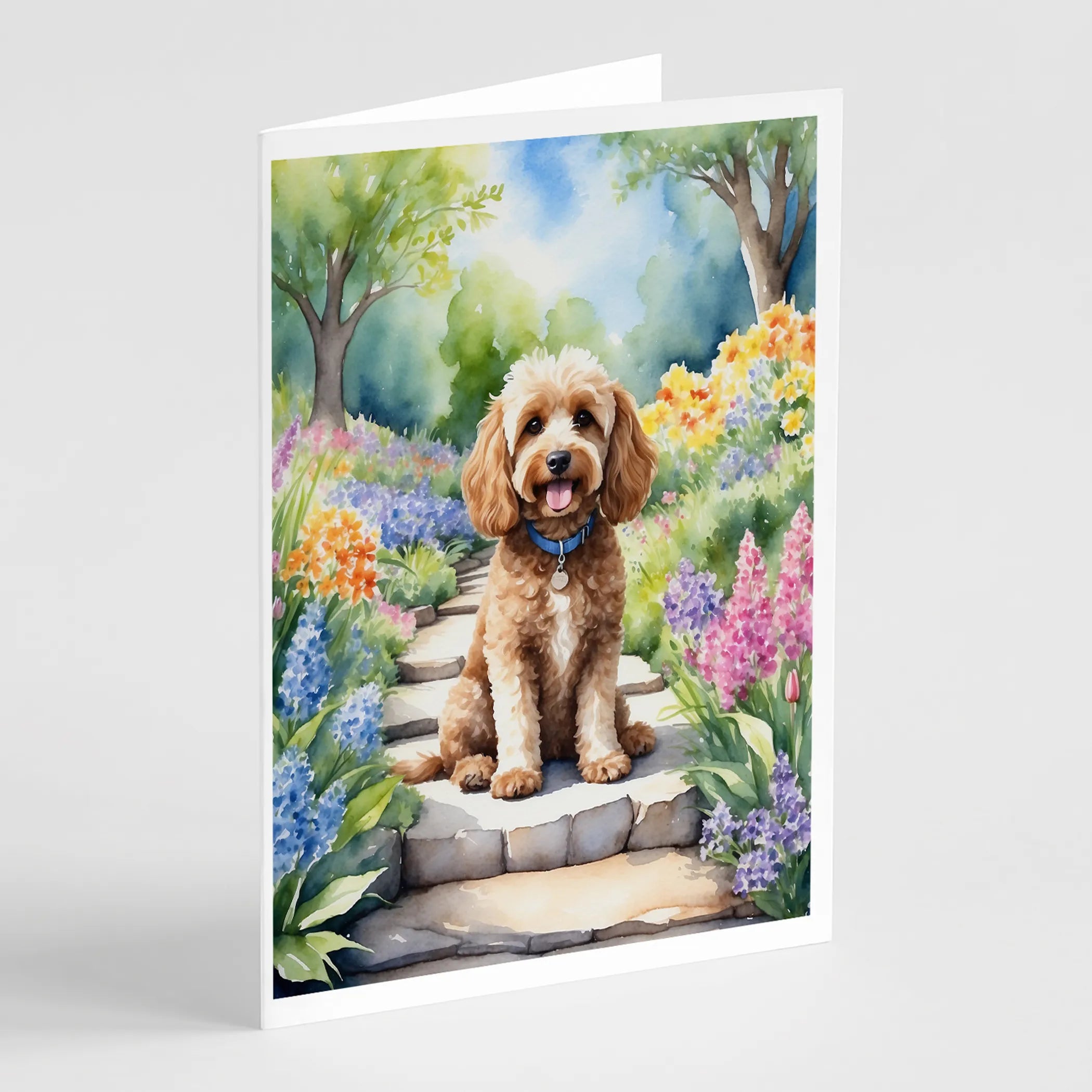 Spring Path Greeting Cards  - Size: 5X7 | Pack Of: 8 | Collection name: Spring path