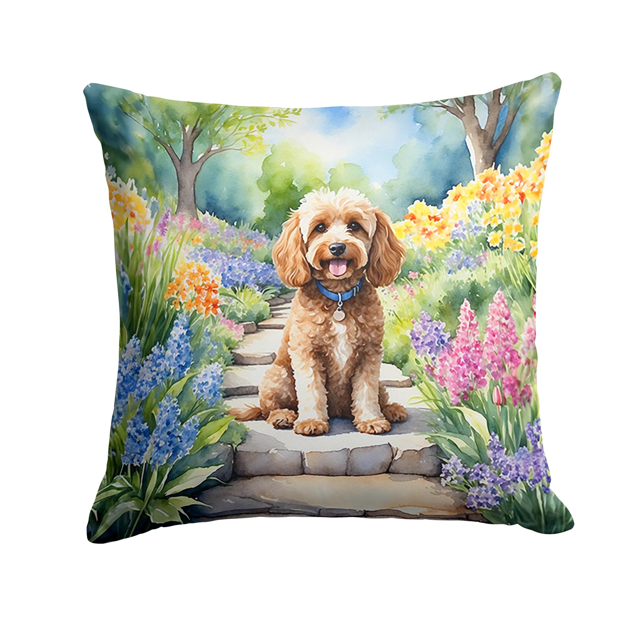 Spring Path Throw Pillow - Size: 14HX14W | Pack Of: 1 | Collection name: Spring path