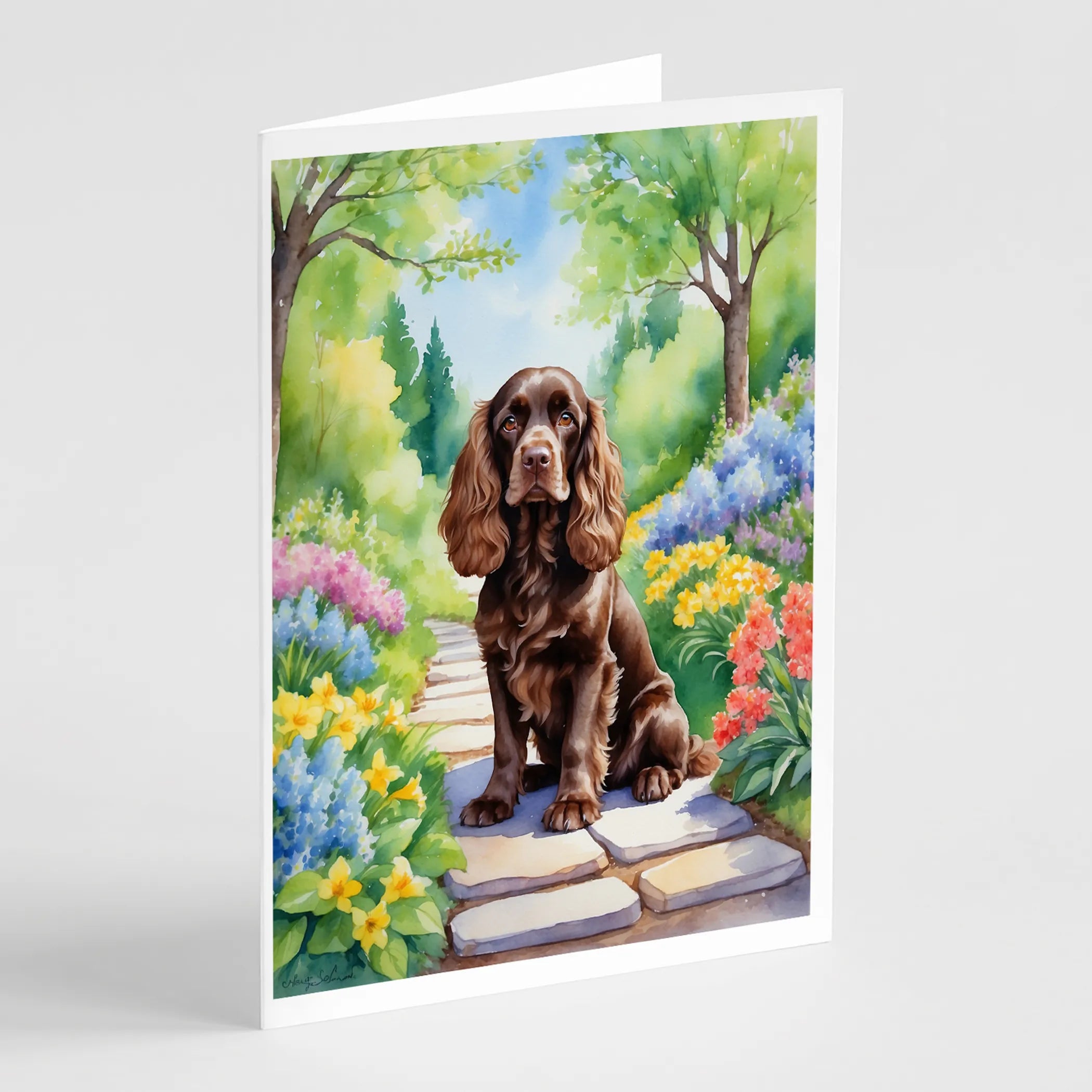 Spring Path Greeting Cards  - Size: 5X7 | Pack Of: 8 | Collection name: Spring path