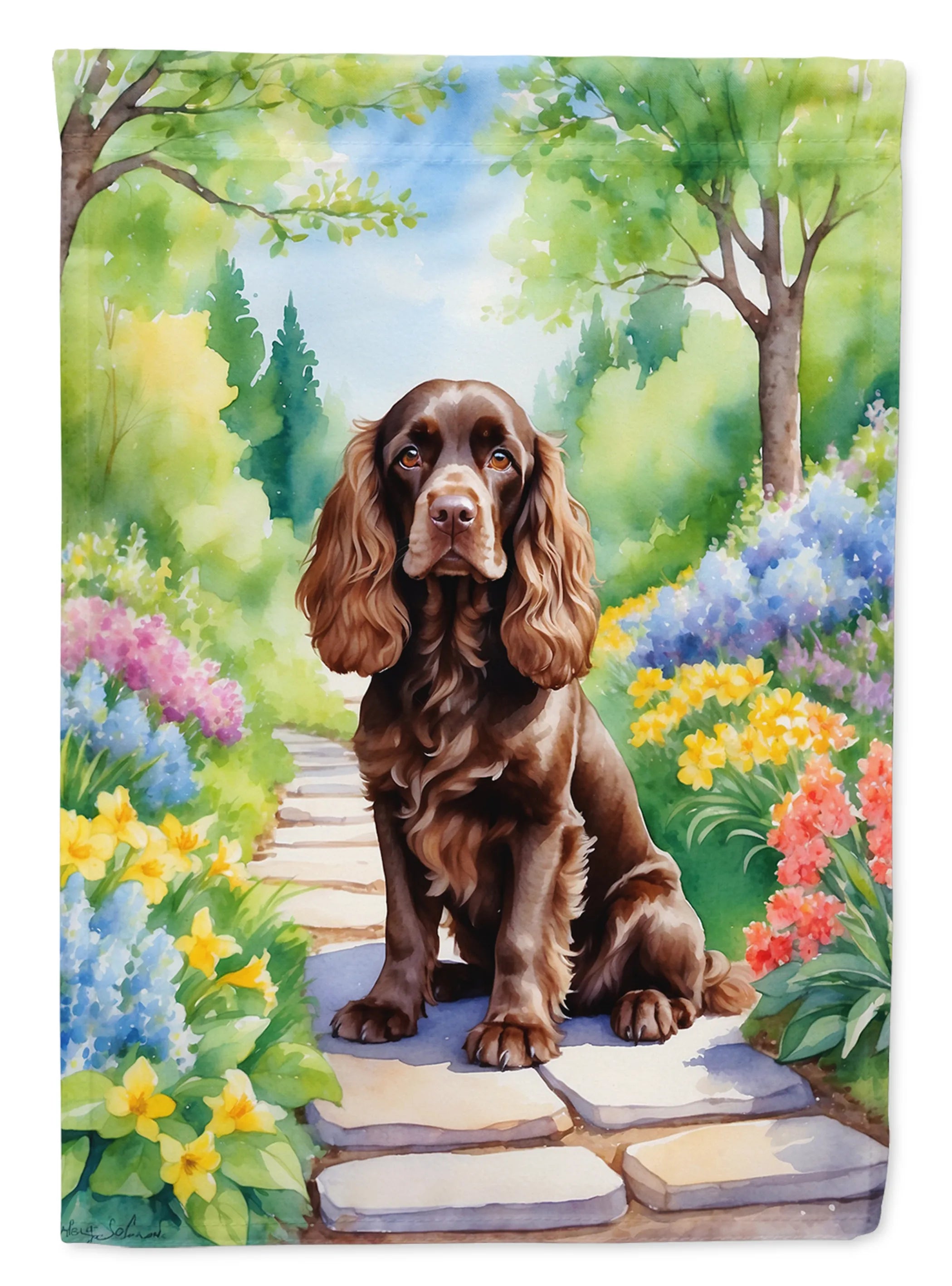 Spring Path Decorative Flag - Size: GARDEN SIZE | Pack Of: 1 | Collection name: Spring path