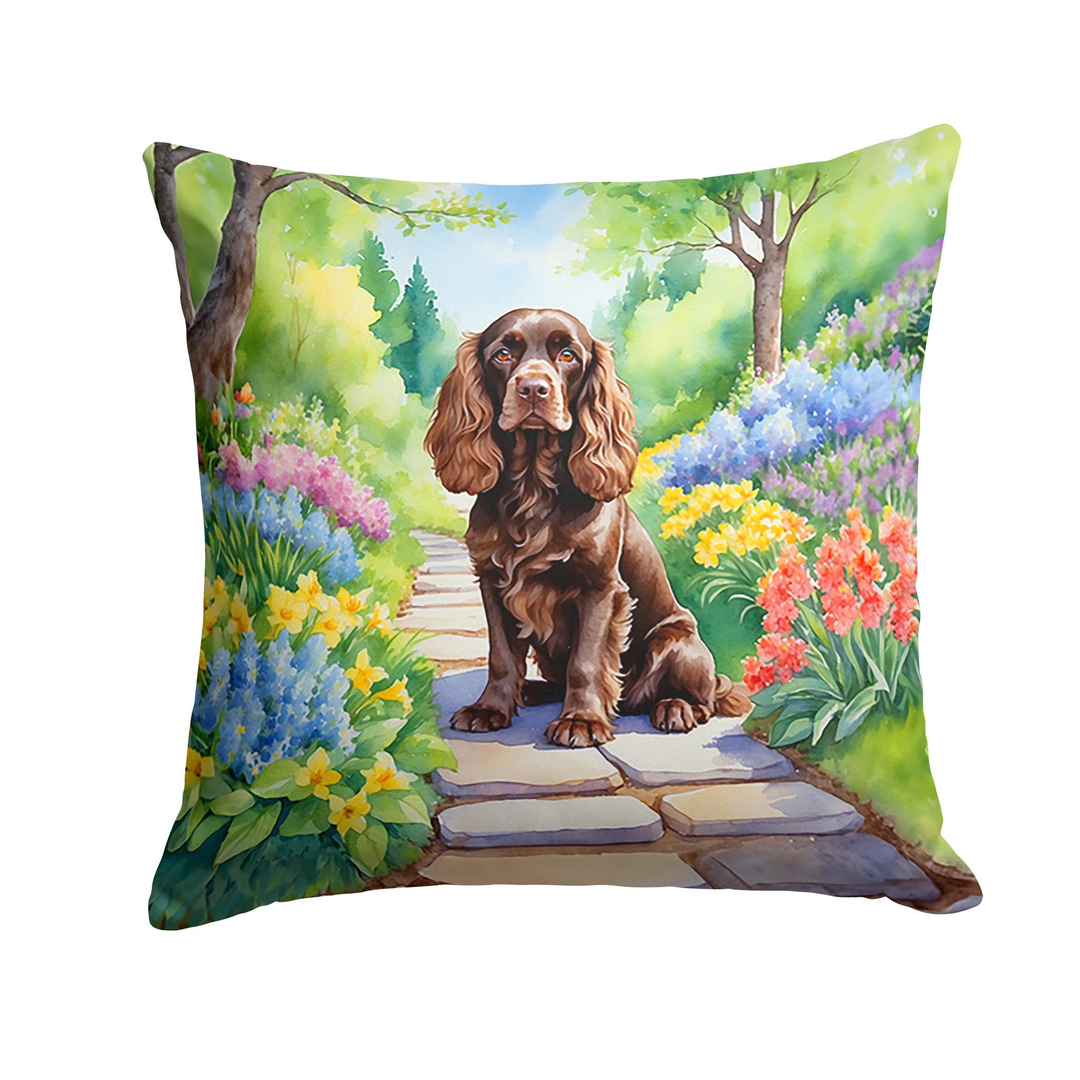 Spring Path Throw Pillow - Size: 14HX14W | Pack Of: 1 | Collection name: Spring path