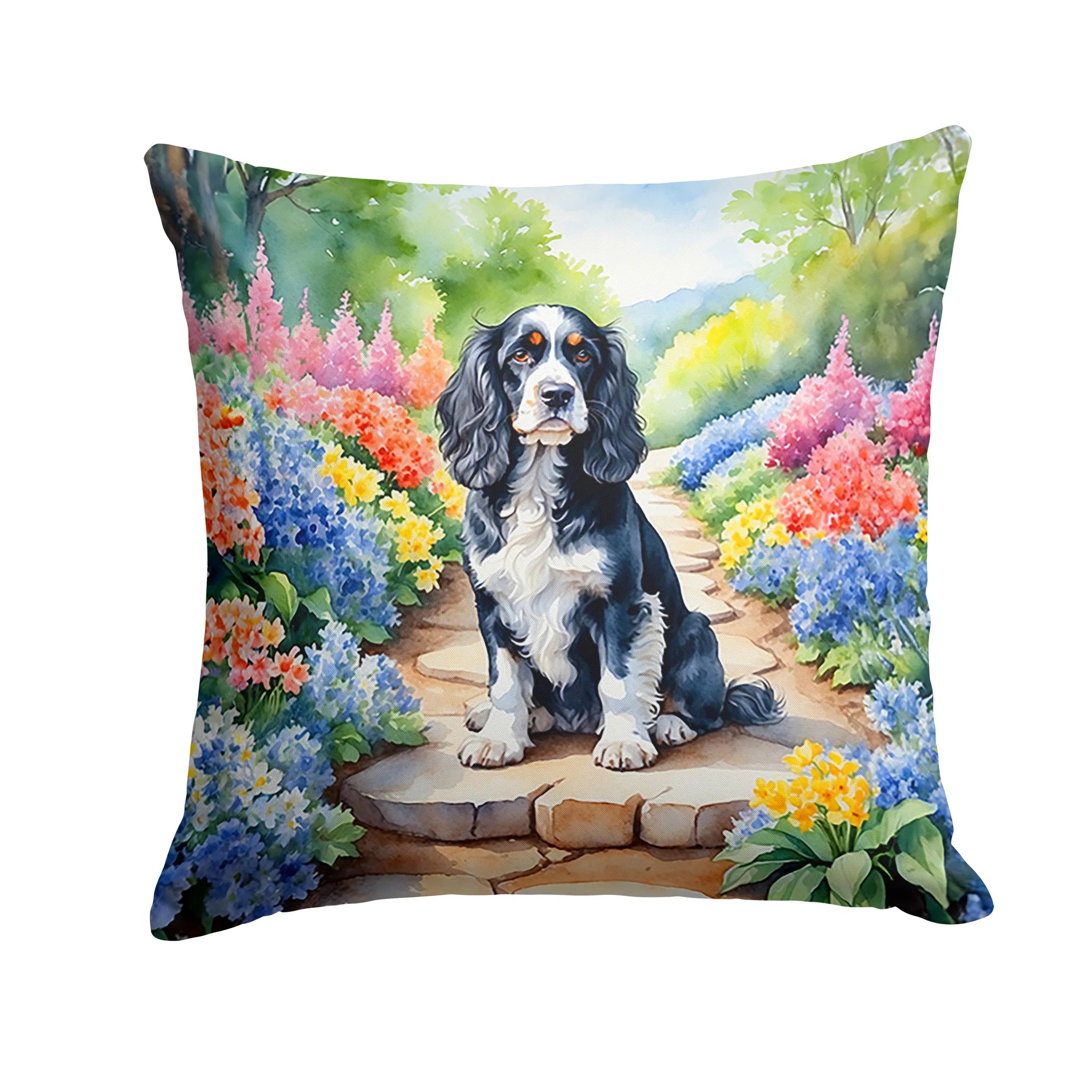 Spring Path Throw Pillow - Size: 14HX14W | Pack Of: 1 | Collection name: Spring path