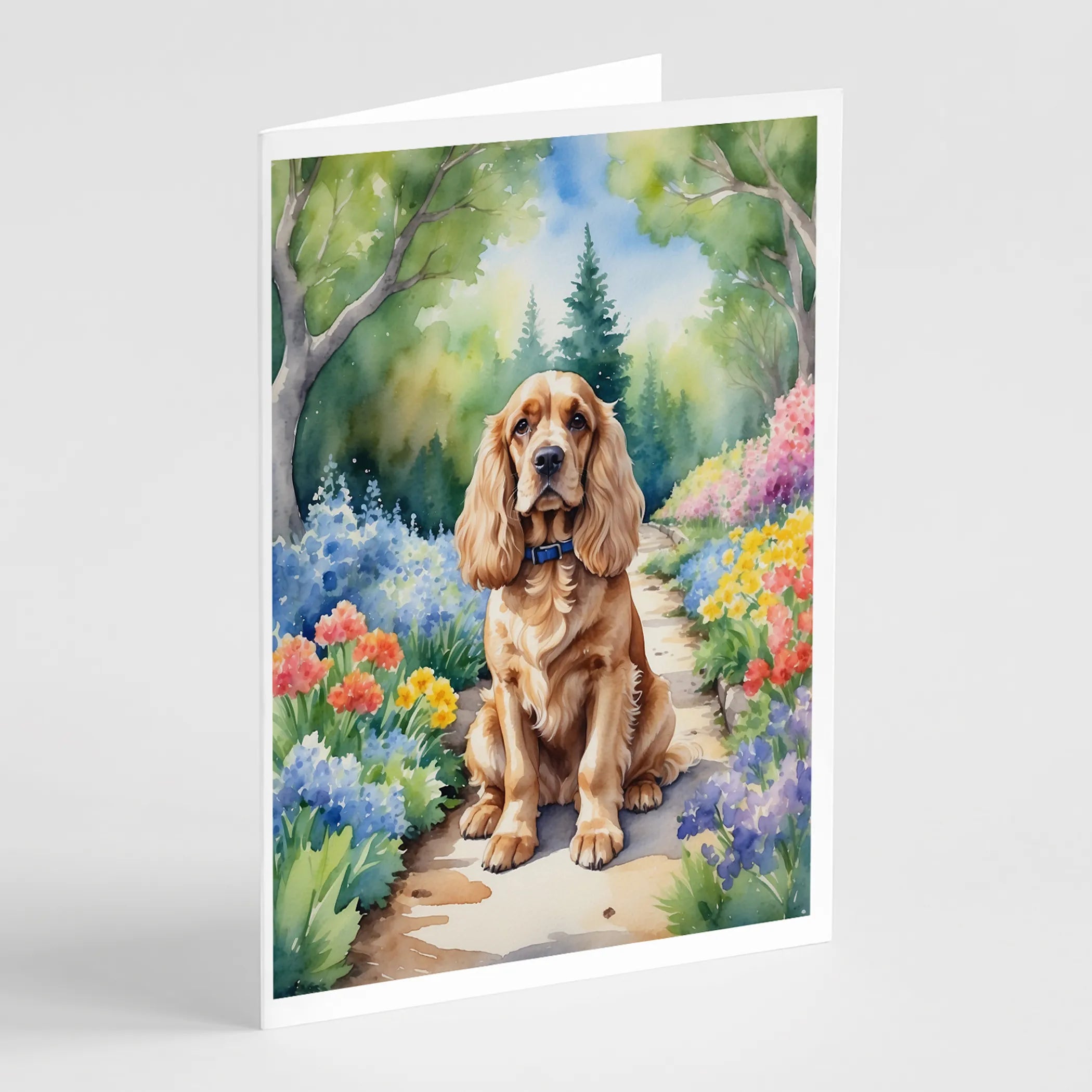Spring Path Greeting Cards  - Size: 5X7 | Pack Of: 8 | Collection name: Spring path