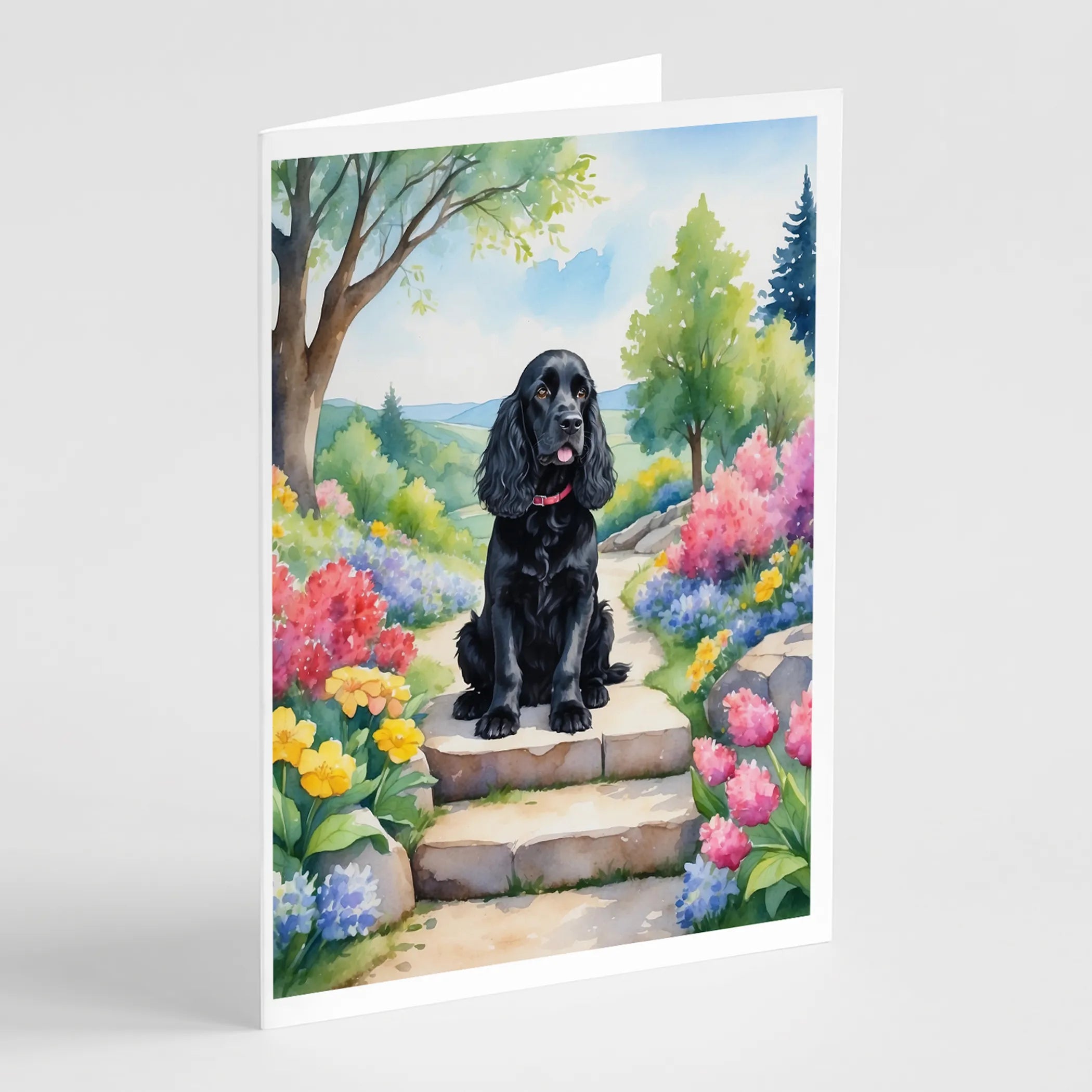 Spring Path Greeting Cards  - Size: 5X7 | Pack Of: 8 | Collection name: Spring path