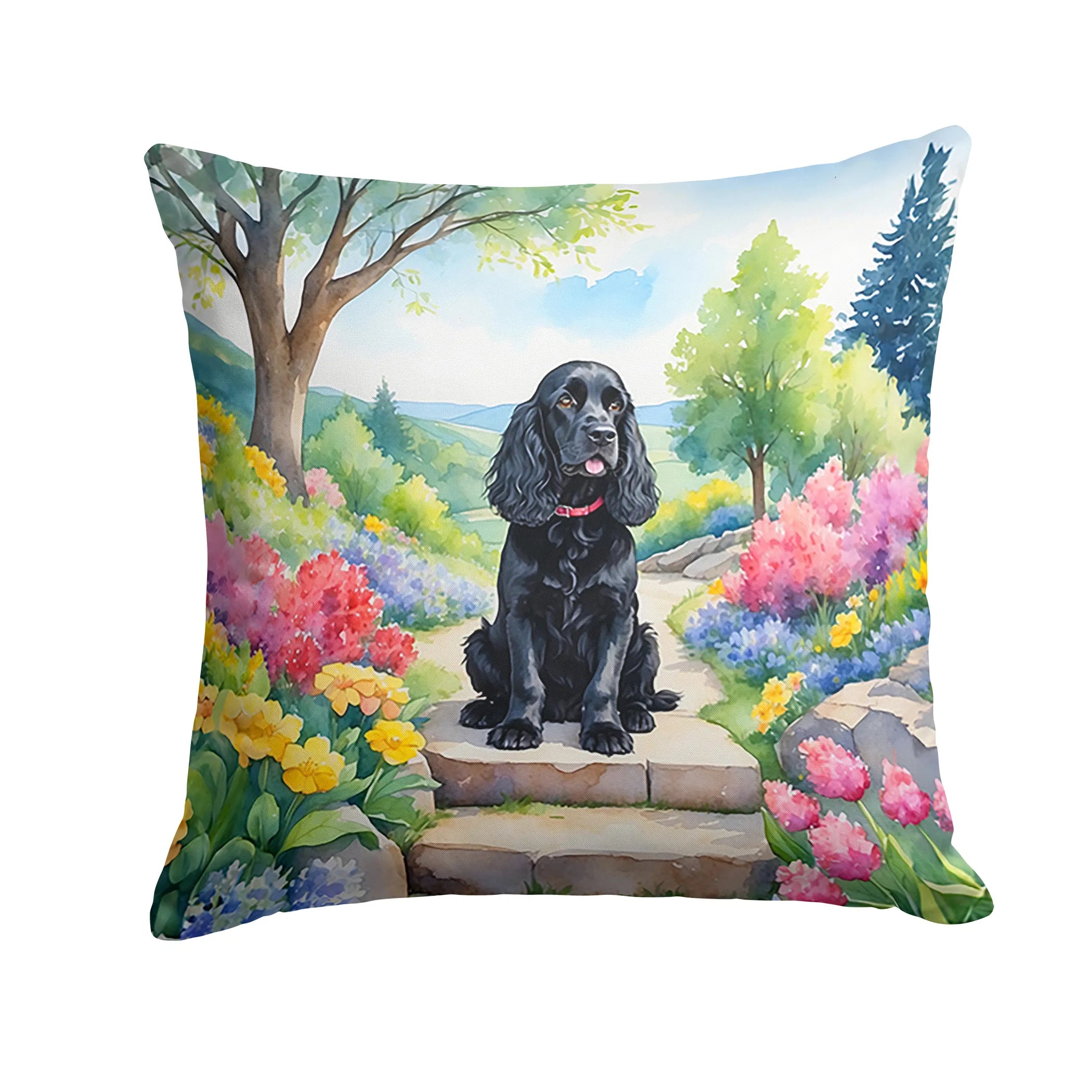 Spring Path Throw Pillow - Size: 14HX14W | Pack Of: 1 | Collection name: Spring path