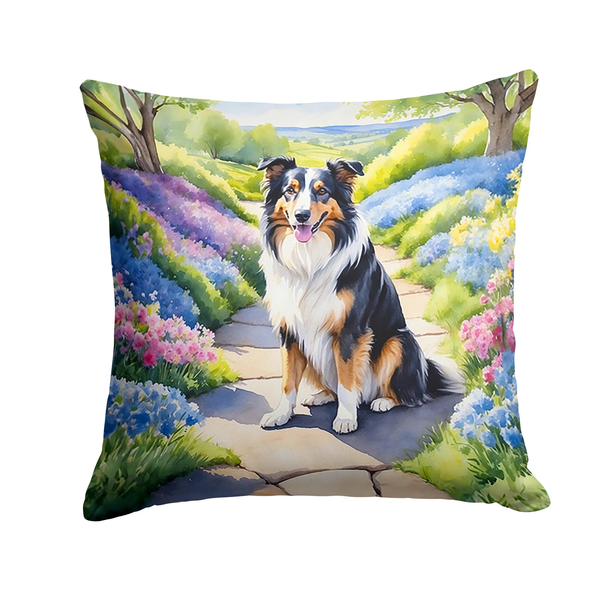 Spring Path Throw Pillow - Size: 14HX14W | Pack Of: 1 | Collection name: Spring path