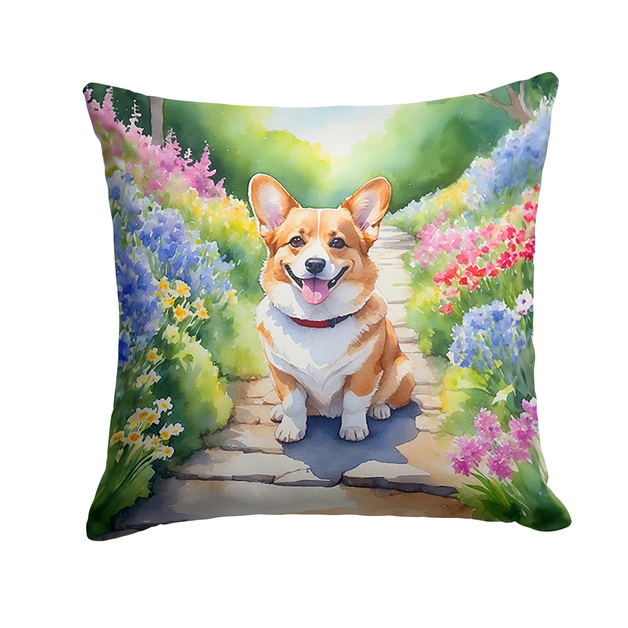 Spring Path Throw Pillow - Size: 14HX14W | Pack Of: 1 | Collection name: Spring path