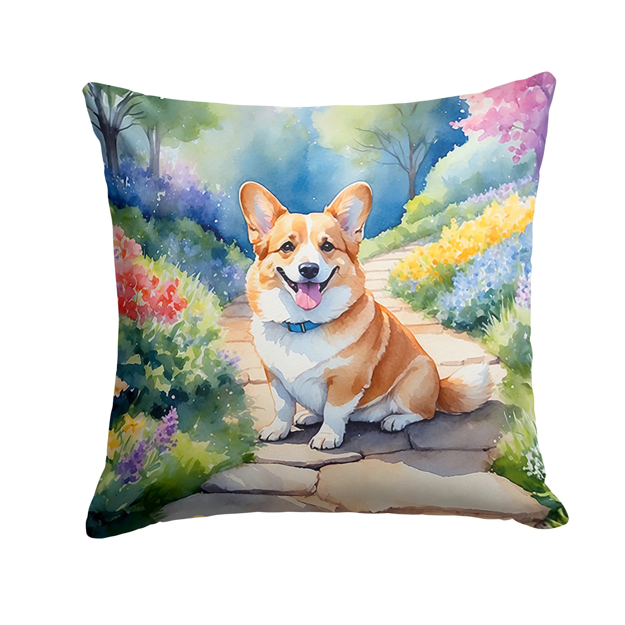 Spring Path Throw Pillow - Size: 14HX14W | Pack Of: 1 | Collection name: Spring path
