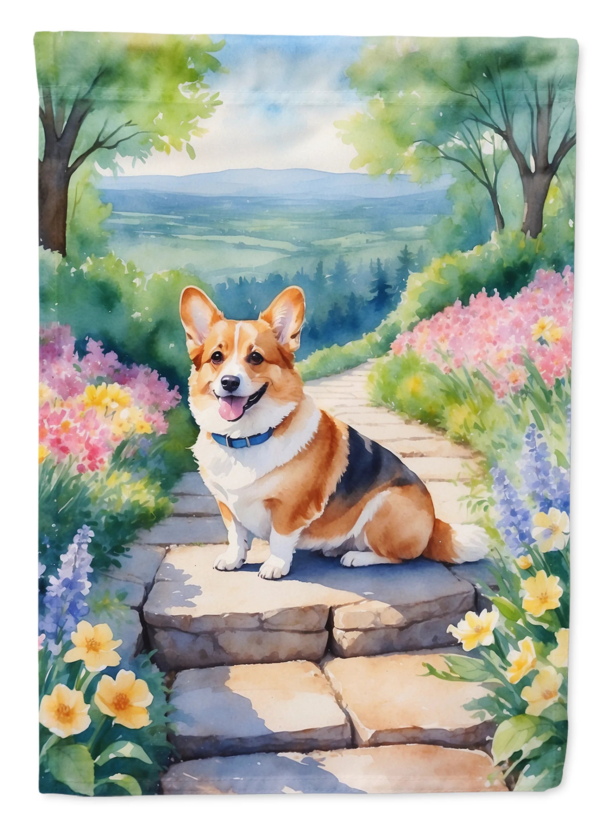 Spring Path Decorative Flag - Size: GARDEN SIZE | Pack Of: 1 | Collection name: Spring path