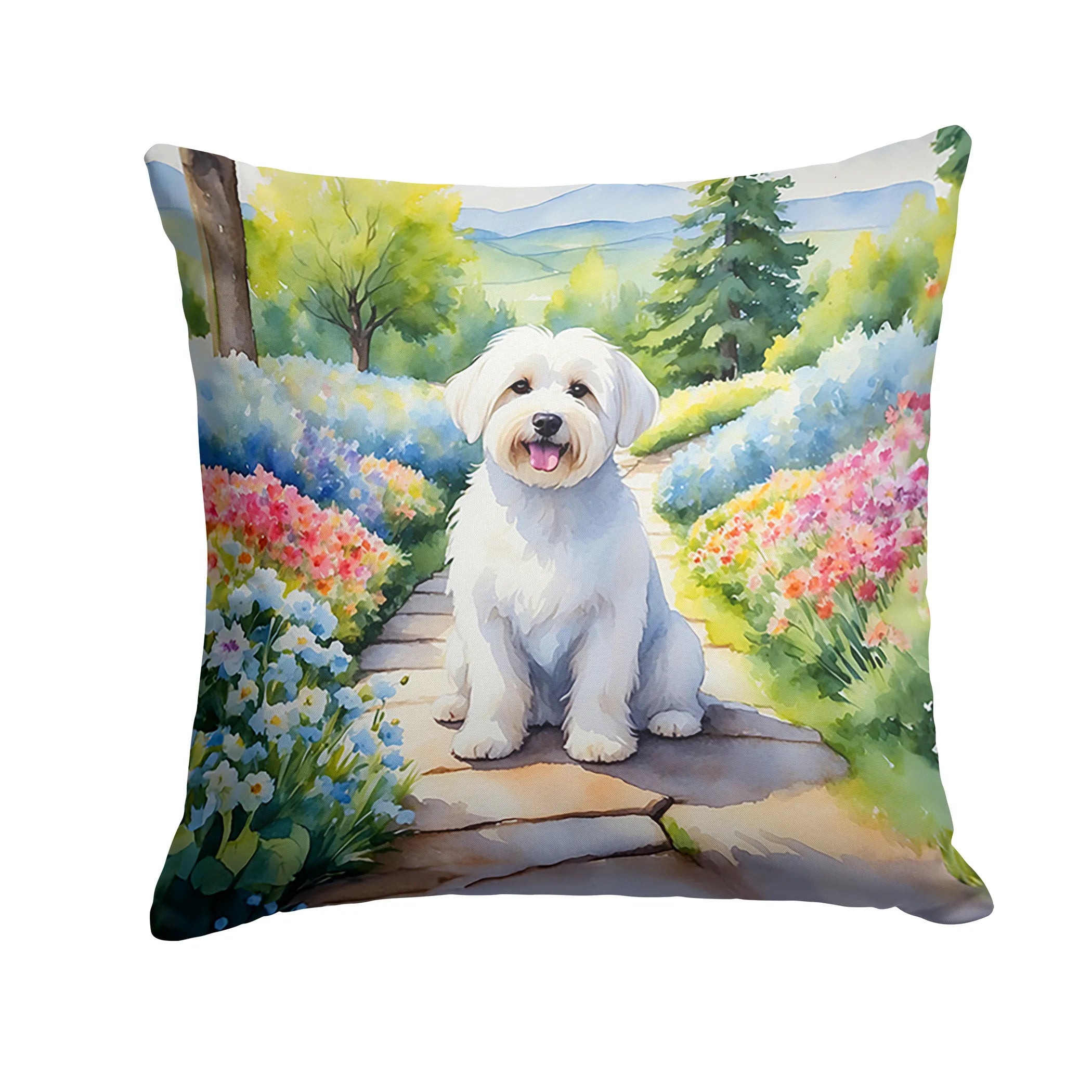 Spring Path Throw Pillow - Size: 14HX14W | Pack Of: 1 | Collection name: Spring path