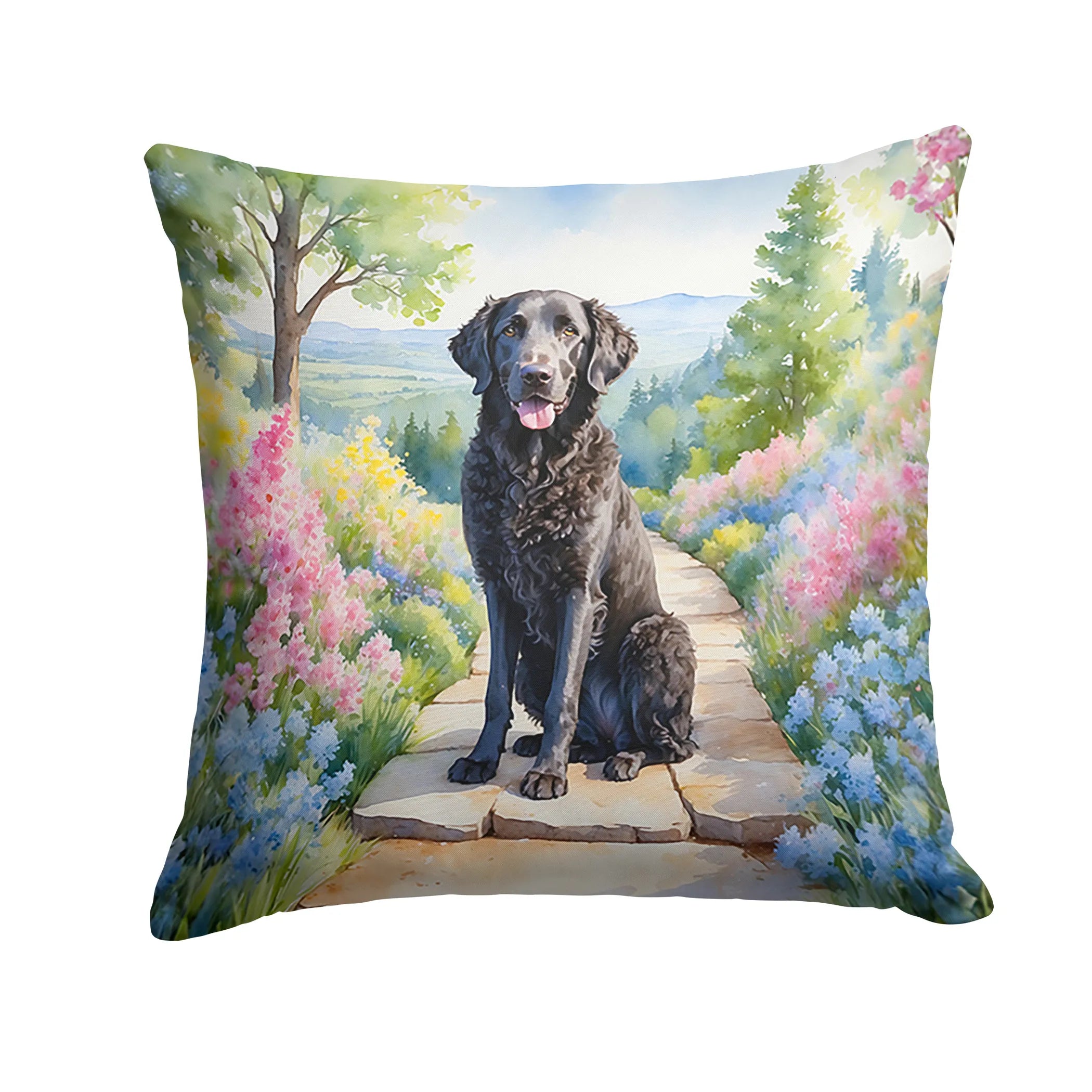 Spring Path Throw Pillow - Size: 14HX14W | Pack Of: 1 | Collection name: Spring path