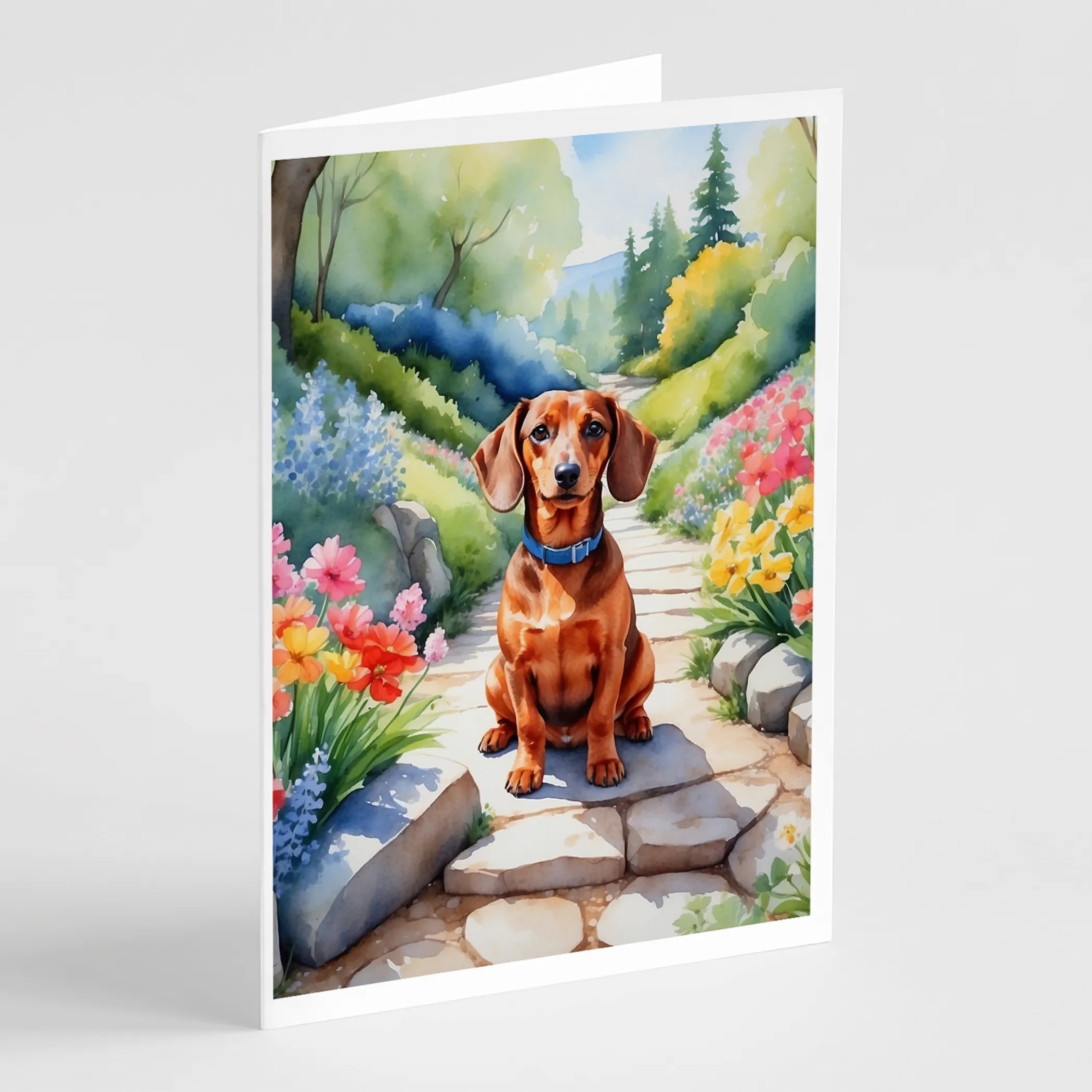Spring Path Greeting Cards  - Size: 5X7 | Pack Of: 8 | Collection name: Spring path