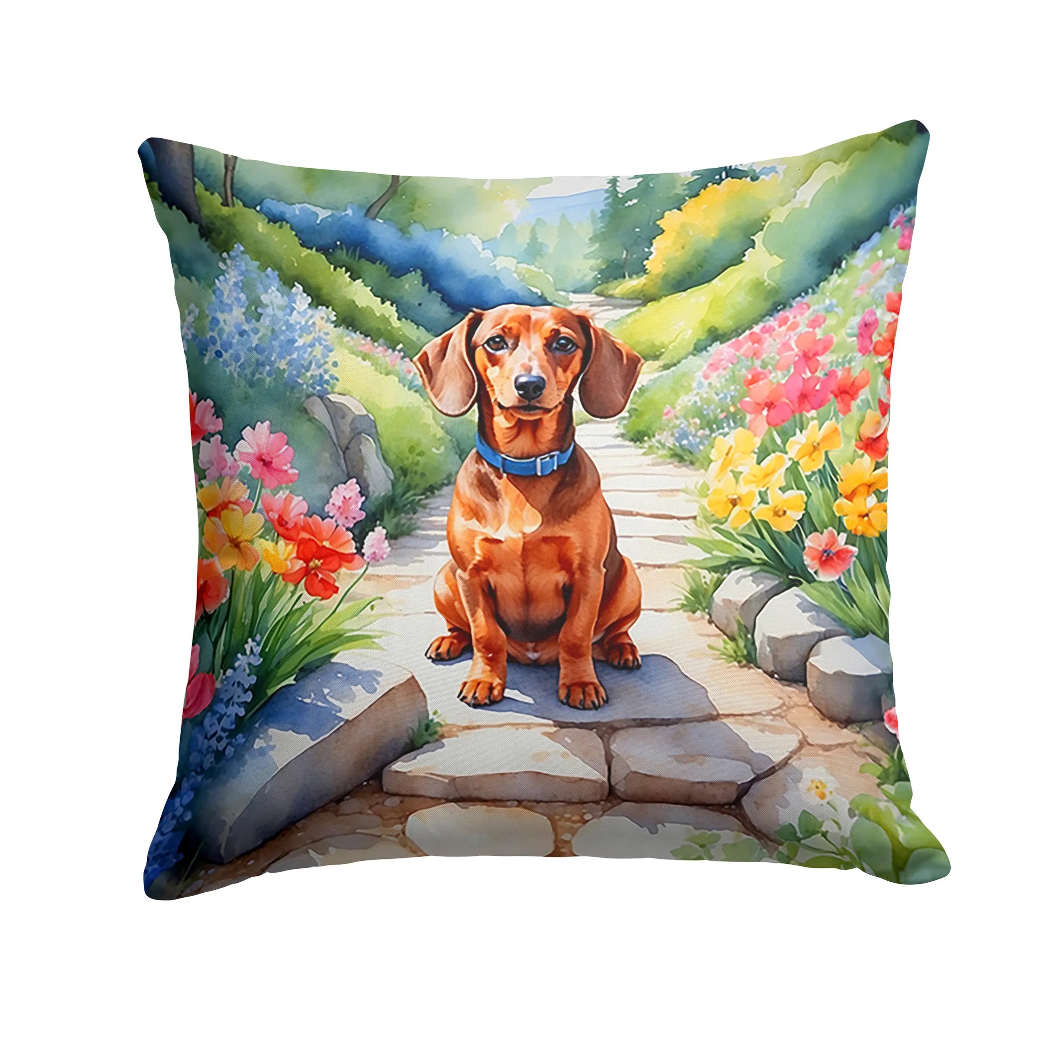 Spring Path Throw Pillow - Size: 14HX14W | Pack Of: 1 | Collection name: Spring path