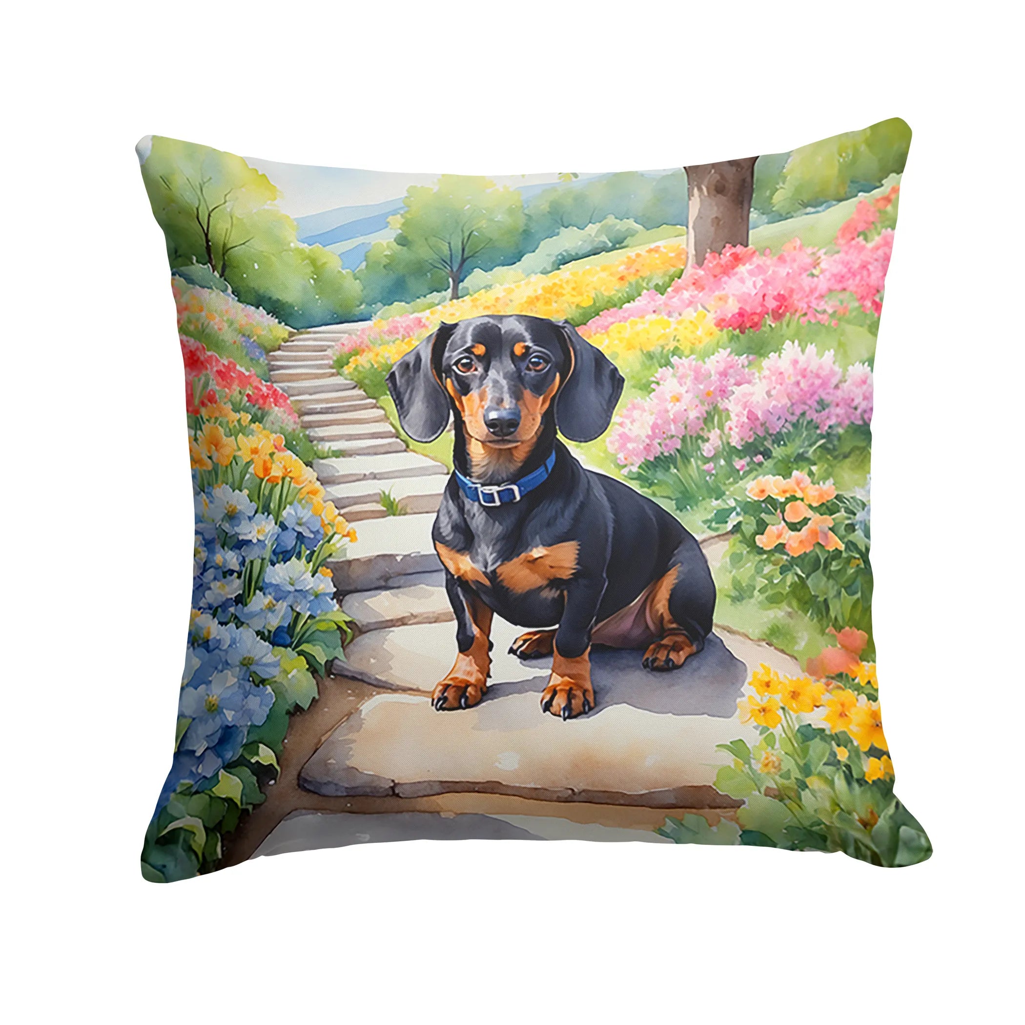Spring Path Throw Pillow - Size: 14HX14W | Pack Of: 1 | Collection name: Spring path