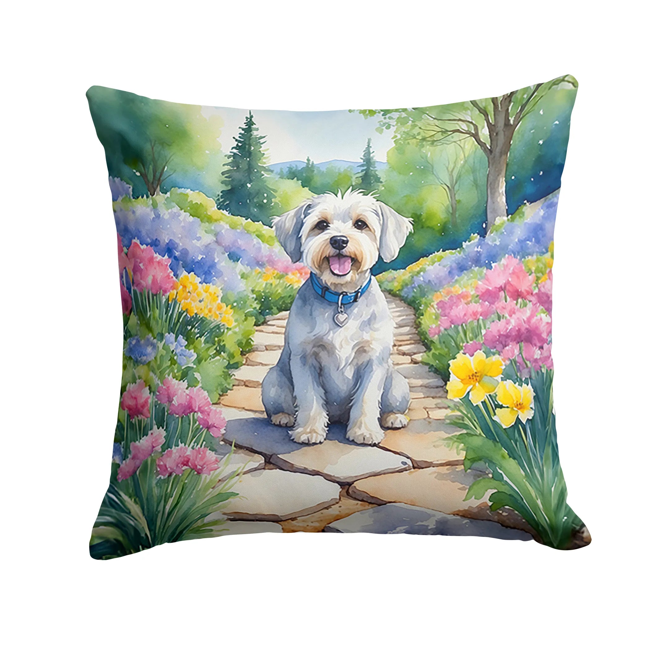 Spring Path Throw Pillow - Size: 14HX14W | Pack Of: 1 | Collection name: Spring path