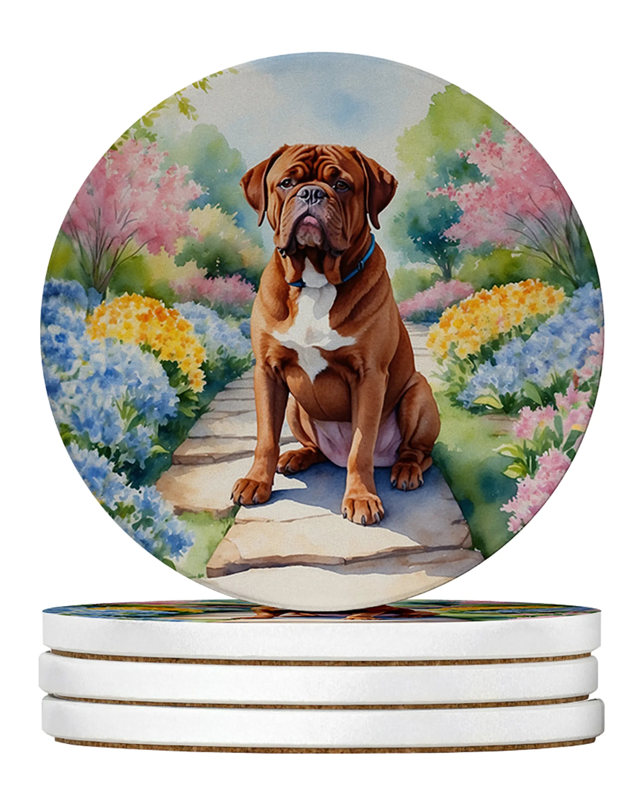 Spring Path Large Sandstone Coasters (Pack of 4)